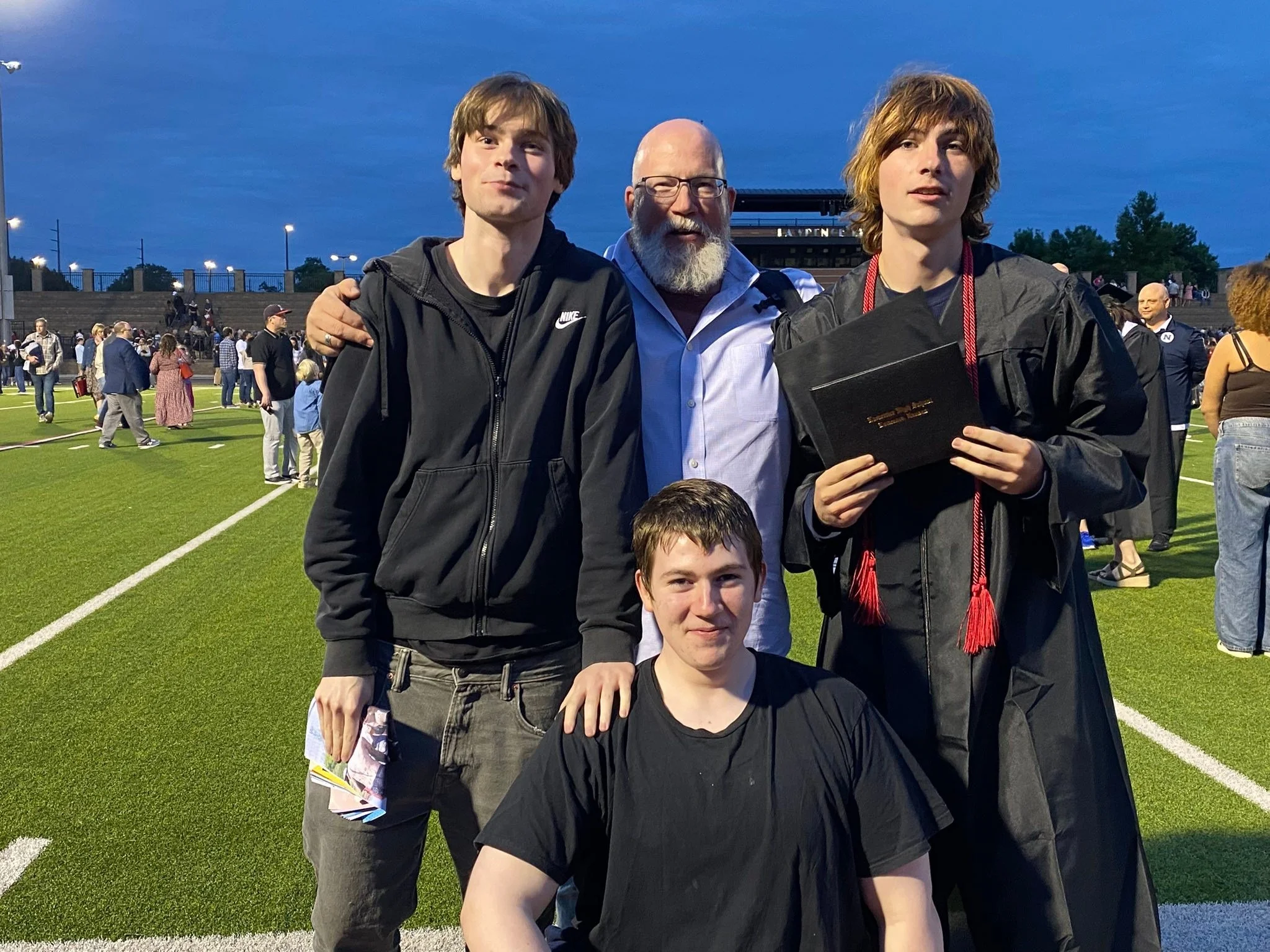 My middle baby Eli graduated last night. I am one proud momma!  I can not believe how we went from infant to two adult children and one left in high school. 😳😍🥰