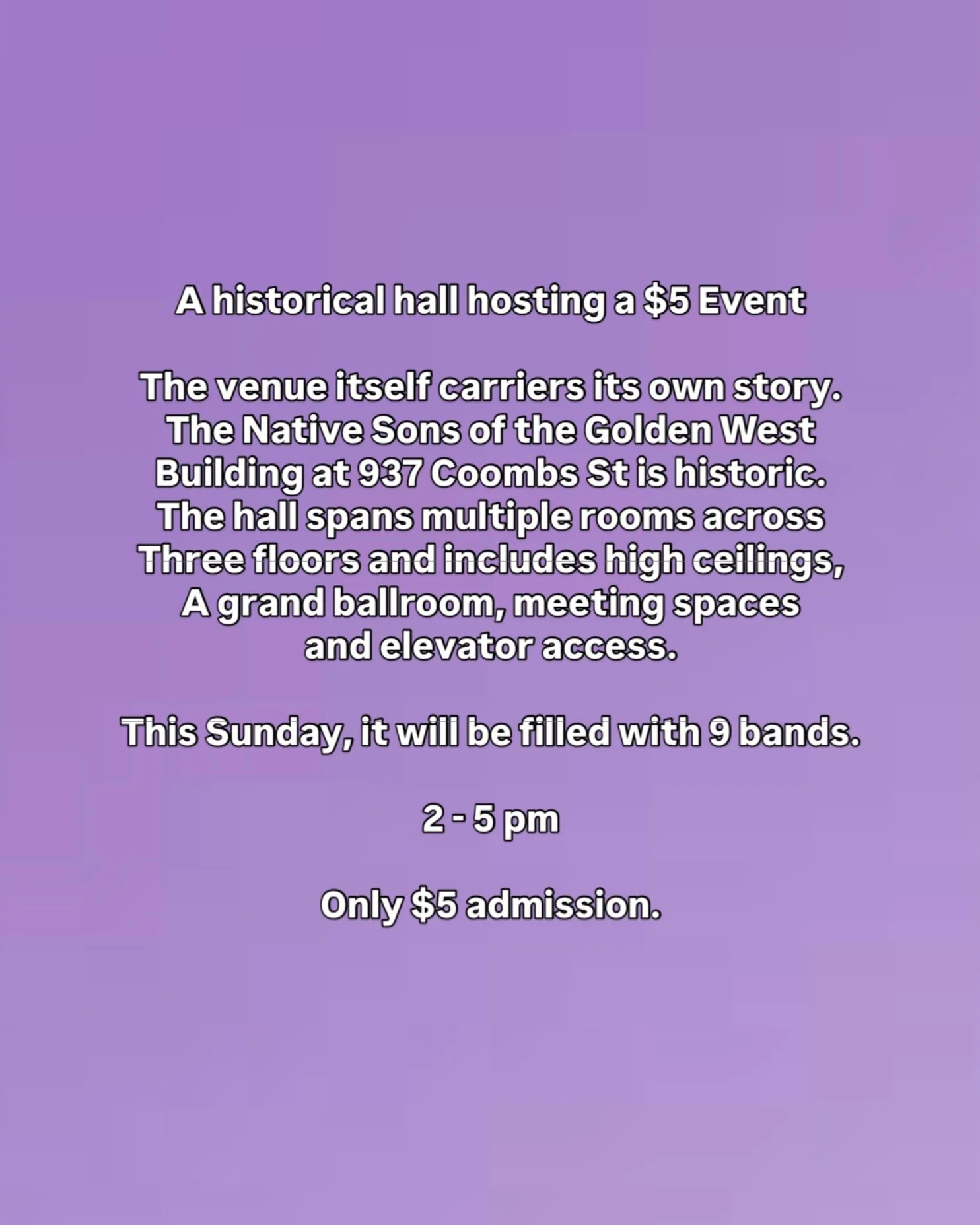 NotLoudConcerts.com

#napa #thissunday #notloudconcerts