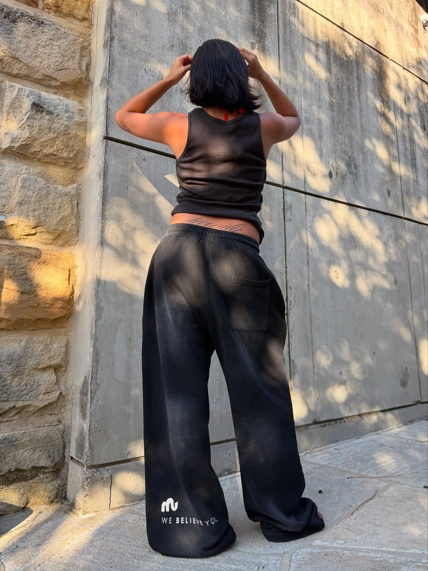Our girl Marz asked us to let you know about a few things:
1. Our trackies are officially in stock
2. However, they are now 50% sold out
3. Said trackies are leg mount and scorpion proof (see slides 3 and 4)
4. They&rsquo;re a really great way to sup
