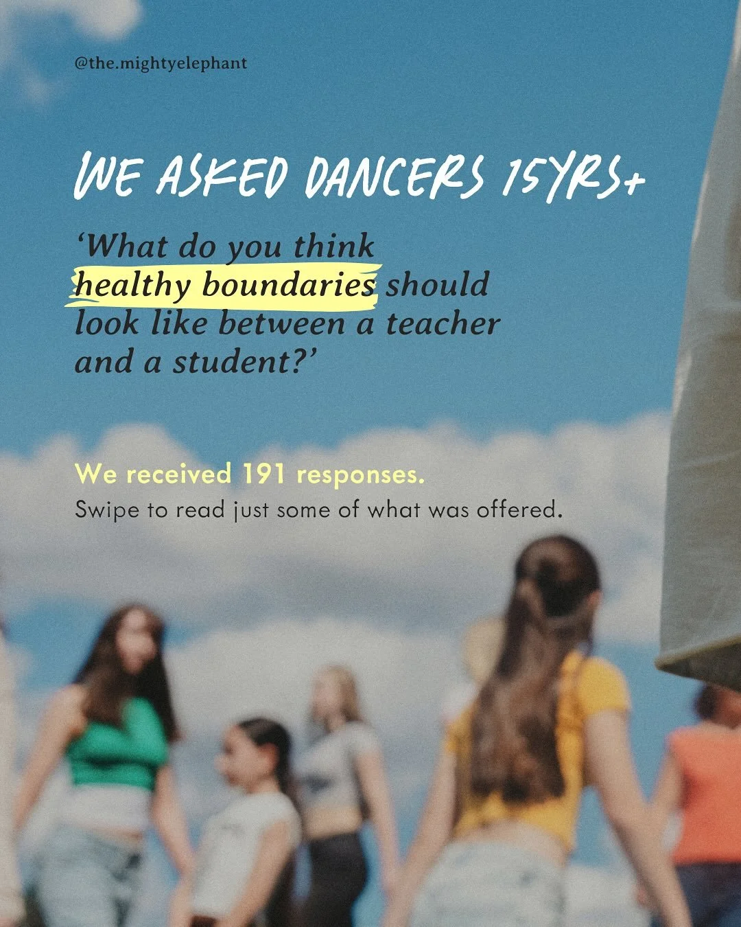 I feel so privileged to have received 191 responses from people who are passionately engaged in the conversation.

We hope that this inspires more conversation, reflection, introspection and positive change. One step at a time.

Dean