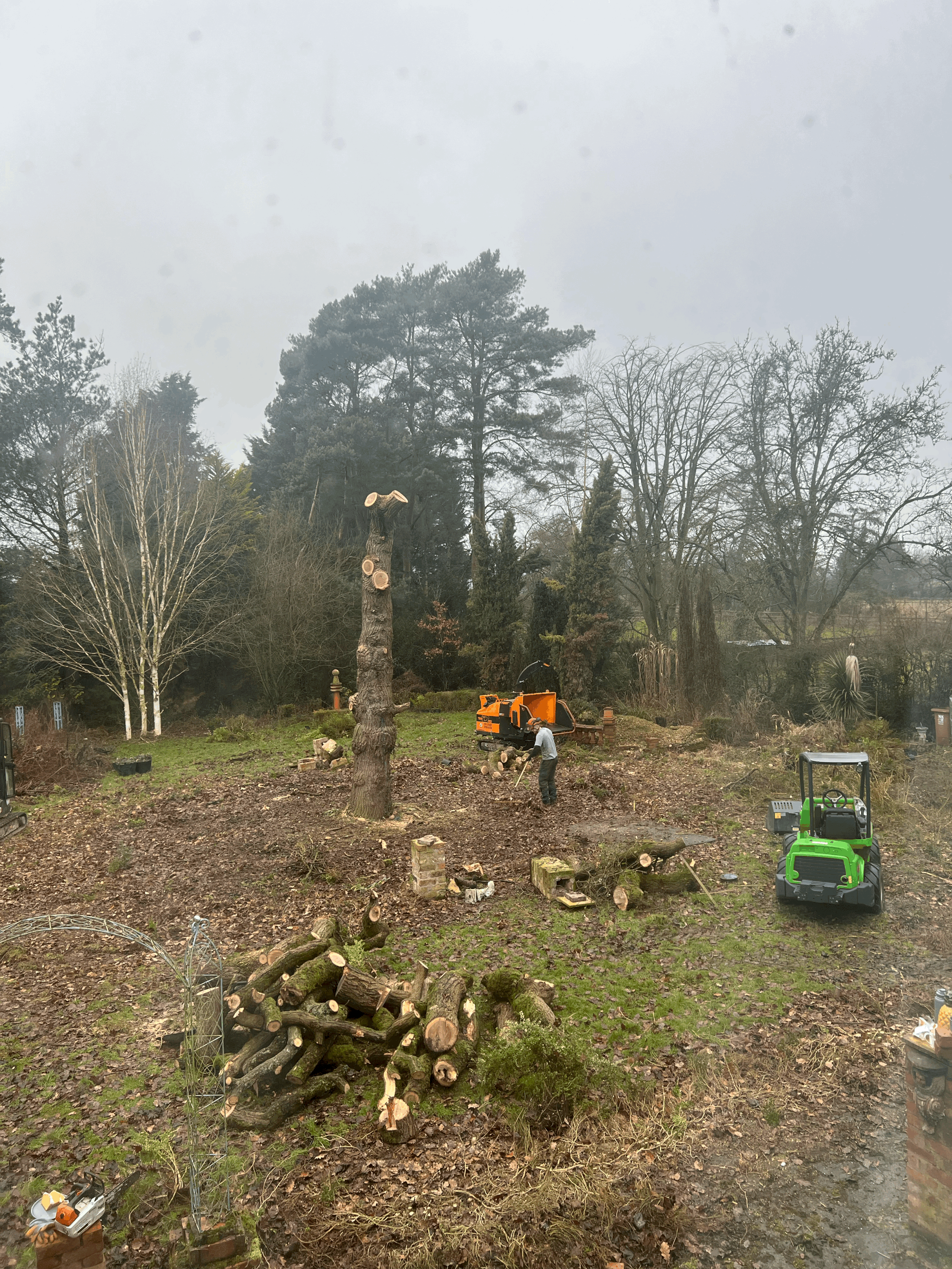 Landscaping Begins at Birch House