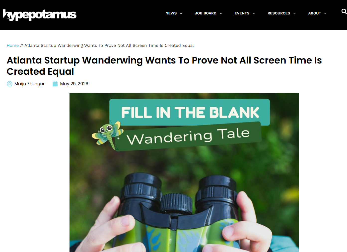 Atlanta Startup Wanderwing Wants To Prove Not All Screen Time Is Created Equal 