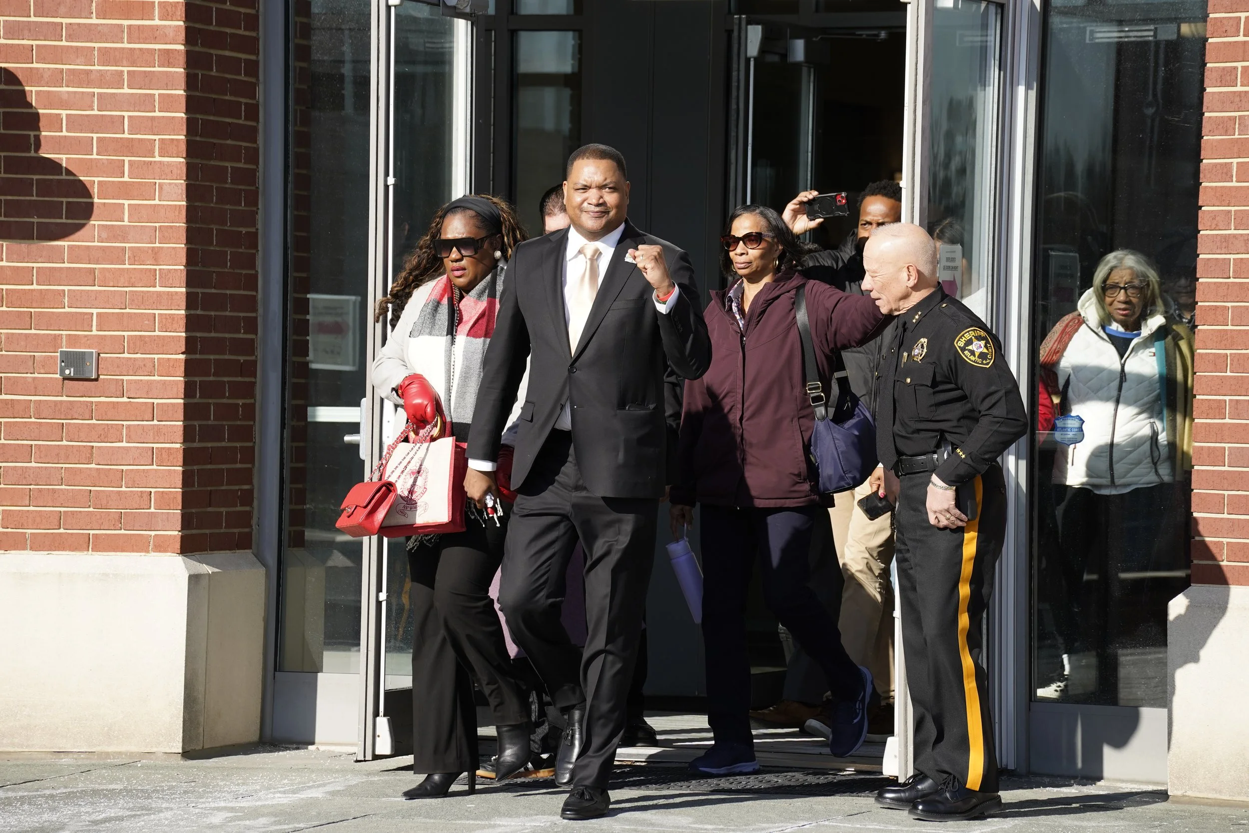 Atlantic City Mayor Marty Small Sr. leaves court after his aquittal at Atlantic County Superior Court in Mays Landing on Thursday, December 18, 2025. (NJ.com)