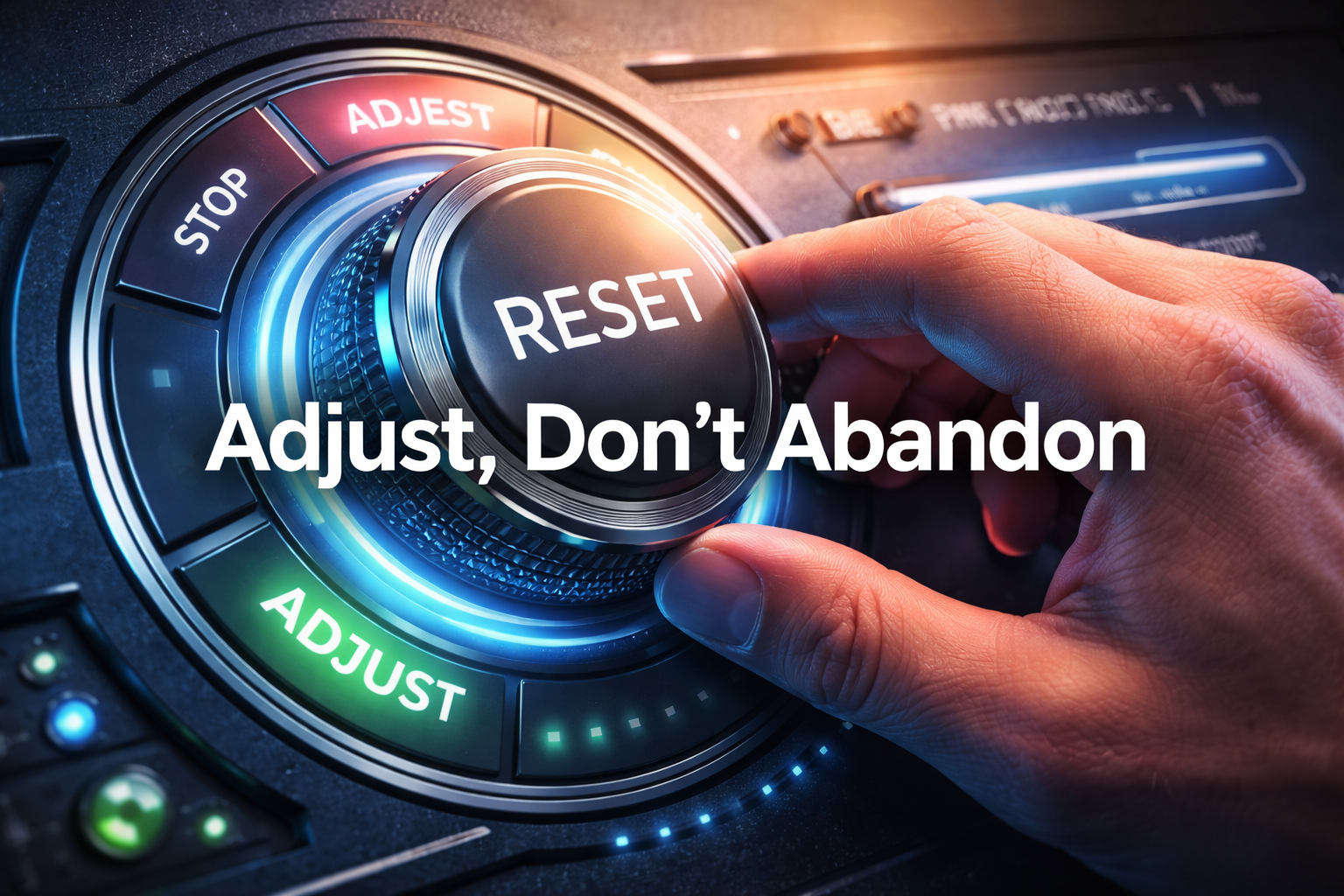 You Don’t Need to Start Over — You Need a Reset