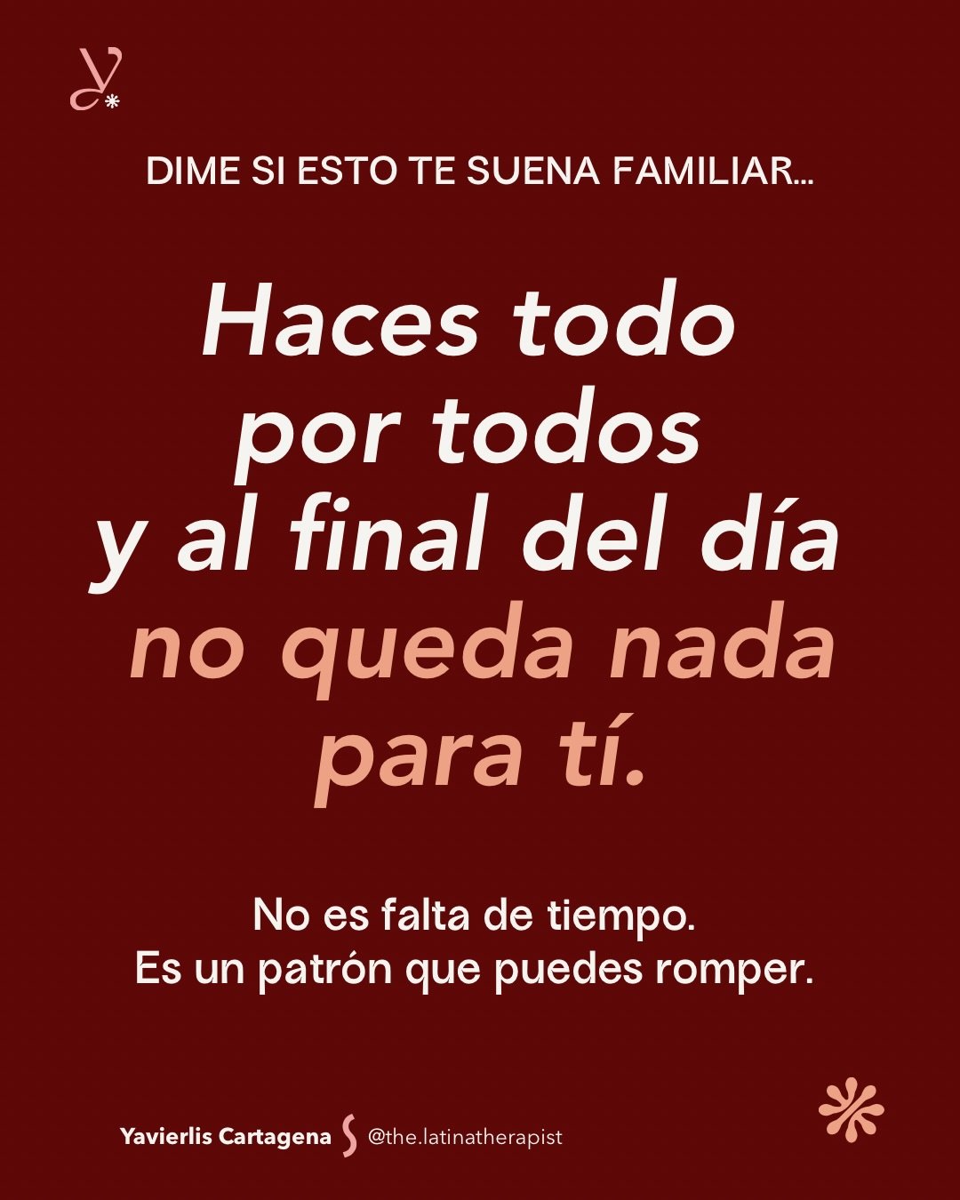 &iquest;Cu&aacute;ndo fue la &uacute;ltima vez que fuiste la primera en tu propia lista? 👇

Si te reconociste en este carrusel, esto no es coincidencia.

El 28 de marzo abro un espacio &iacute;ntimo y transformador para la mujer que ya est&aacute; l