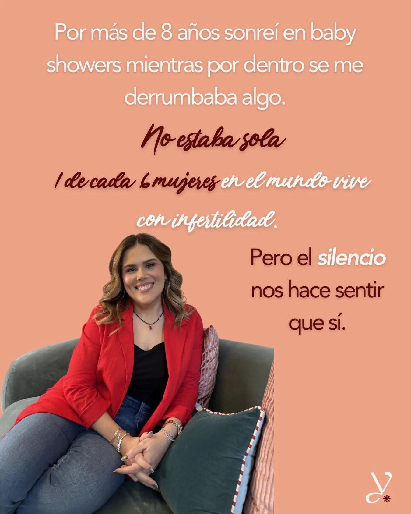 Por m&aacute;s de 8 a&ntilde;os sonre&iacute; en baby showers mientras por dentro se me derrumbaba algo.

Ocho a&ntilde;os de &rdquo;&iquest;y el baby pa&rsquo; cu&aacute;ndo?&rdquo;, de pruebas negativas, de cargar una verg&uuml;enza que nunca fue m
