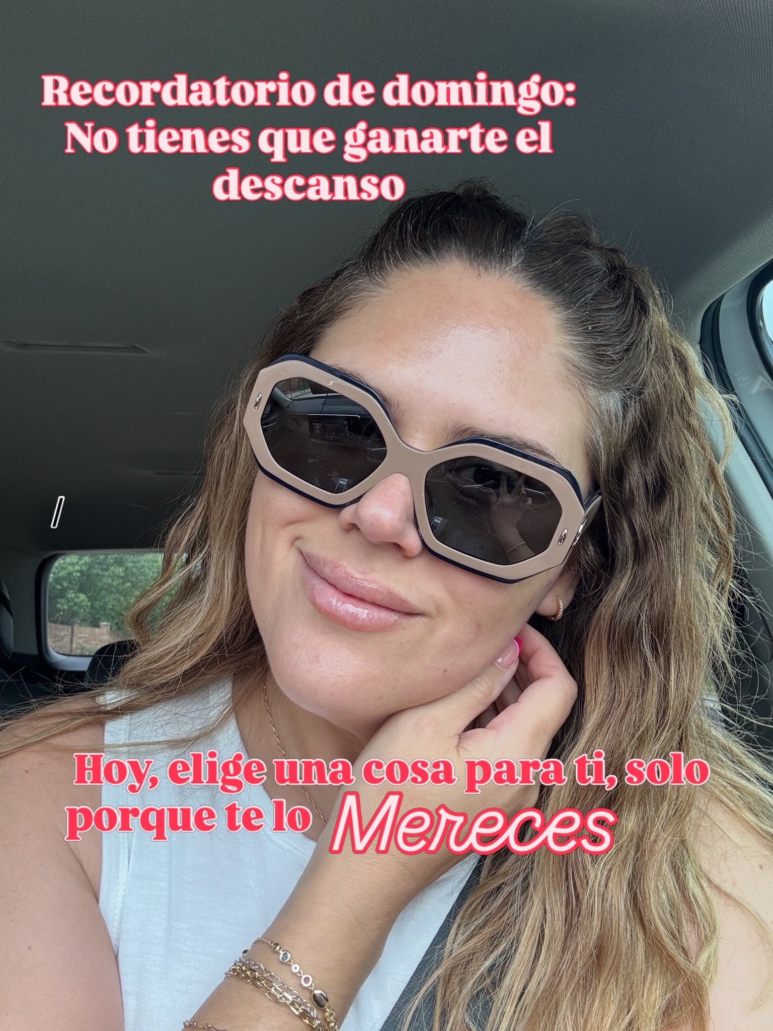 Nota del domingo: no tienes que ganarte el descanso. No tienes que terminar la lista. 

Hoy, elige una cosa solo una, que sea para ti. Sin explicaci&oacute;n, sin justificaci&oacute;n, solo porque te lo mereces.

&iquest;Qu&eacute; vas a elegir hoy? 