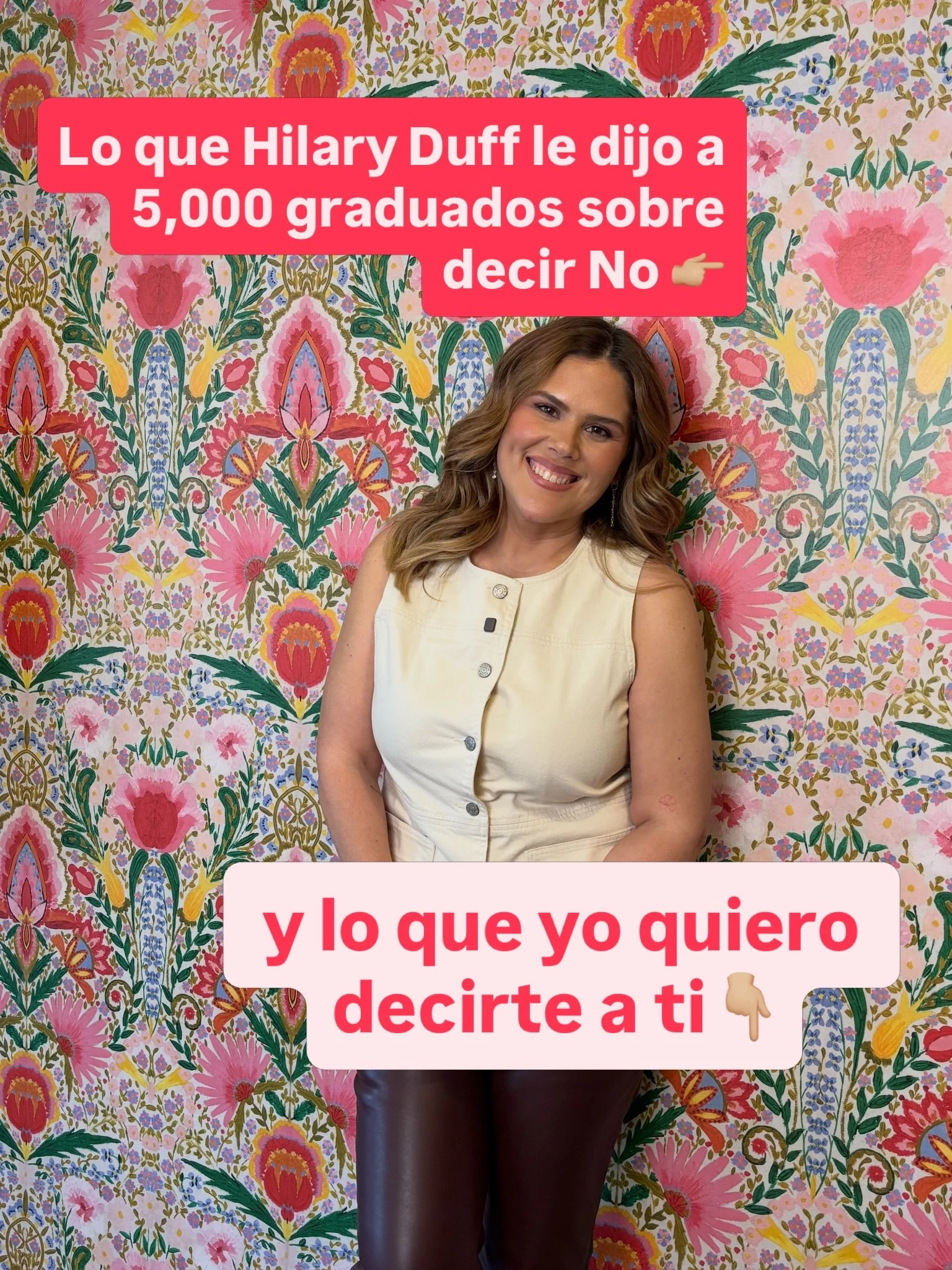 Hillary Duff dijo esto frente a miles de graduados y yo no he podido dejar de pensar en ello! 

&ldquo;Saying &lsquo;no&rsquo; wasn&rsquo;t rejection it was redirection.&rdquo;

Ella cont&oacute; como muchas veces pensamos@que la respuesta correcta e