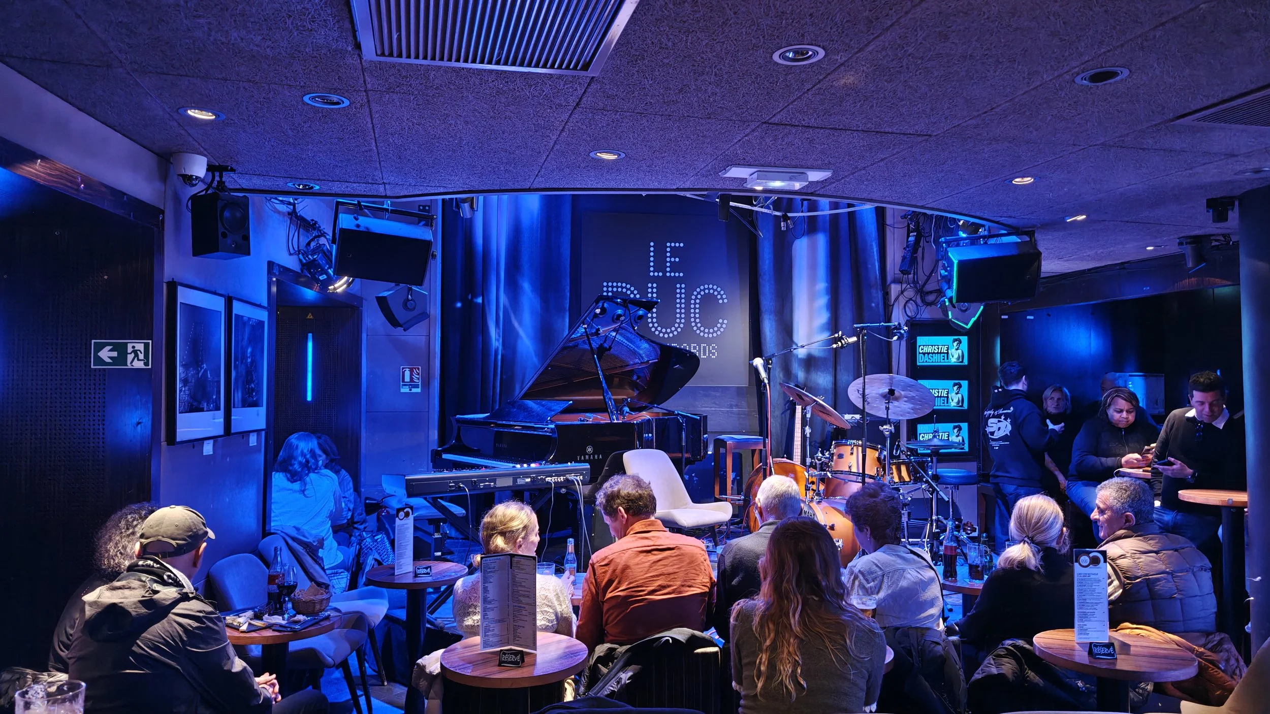 Le Duc des Lombards Jazz Club in Bastille, Paris, pre-show