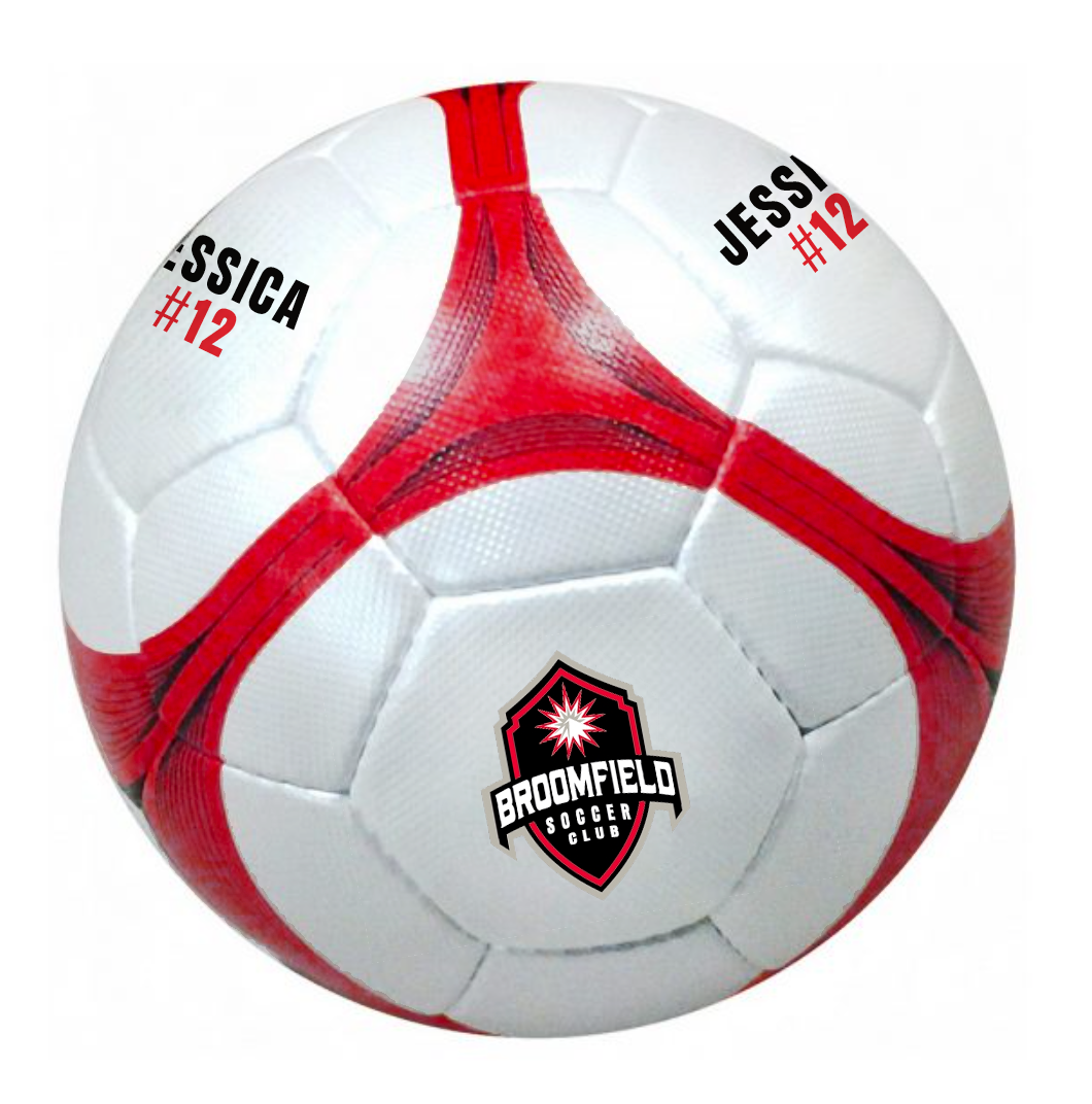 Broomfield Soccer Club Ball - Player Personalized