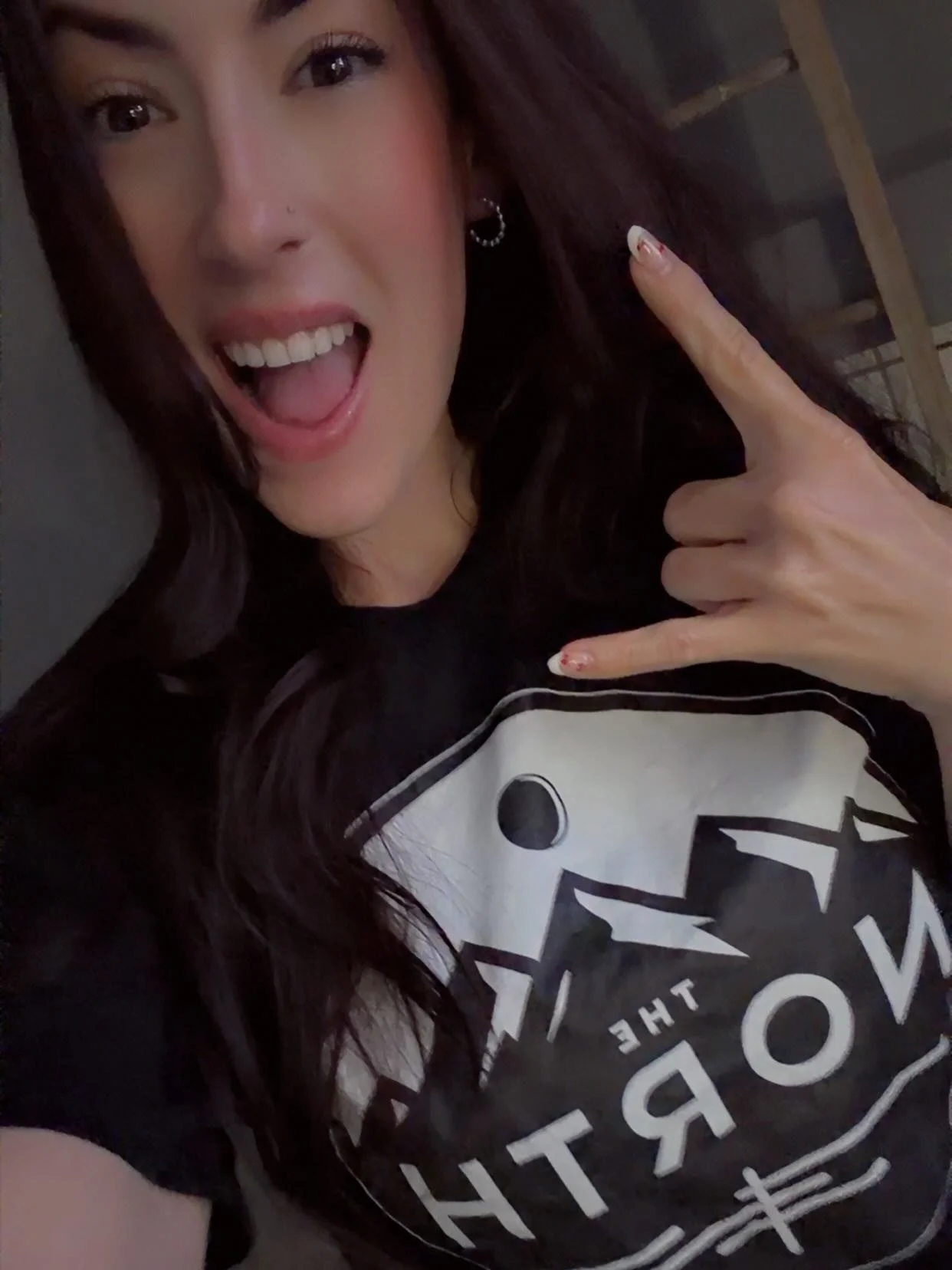 Our new merch spotted in the wild!!!! Come to our next show this Saturday (see prior post) to get your hands on some shirts, hats, stickers and more! Love our northerners family!!!