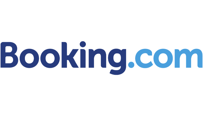 Booking.com logo in blue text on a white background.