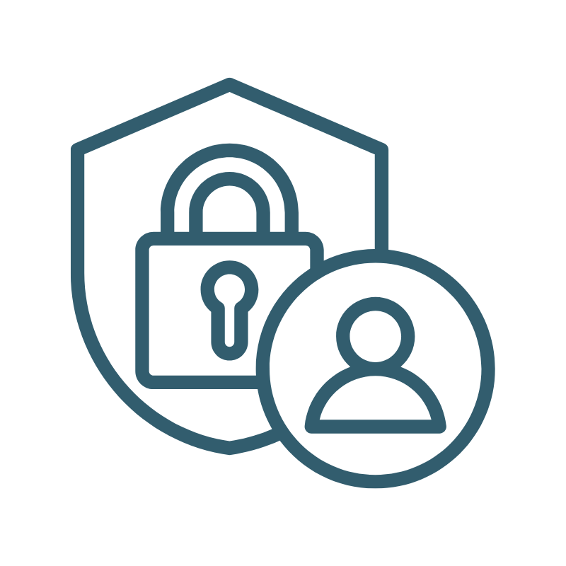 Shield icon with a checkmark inside.