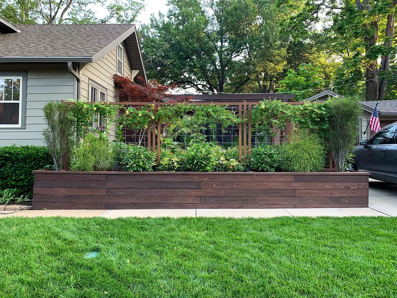 Street view of outdoor patio