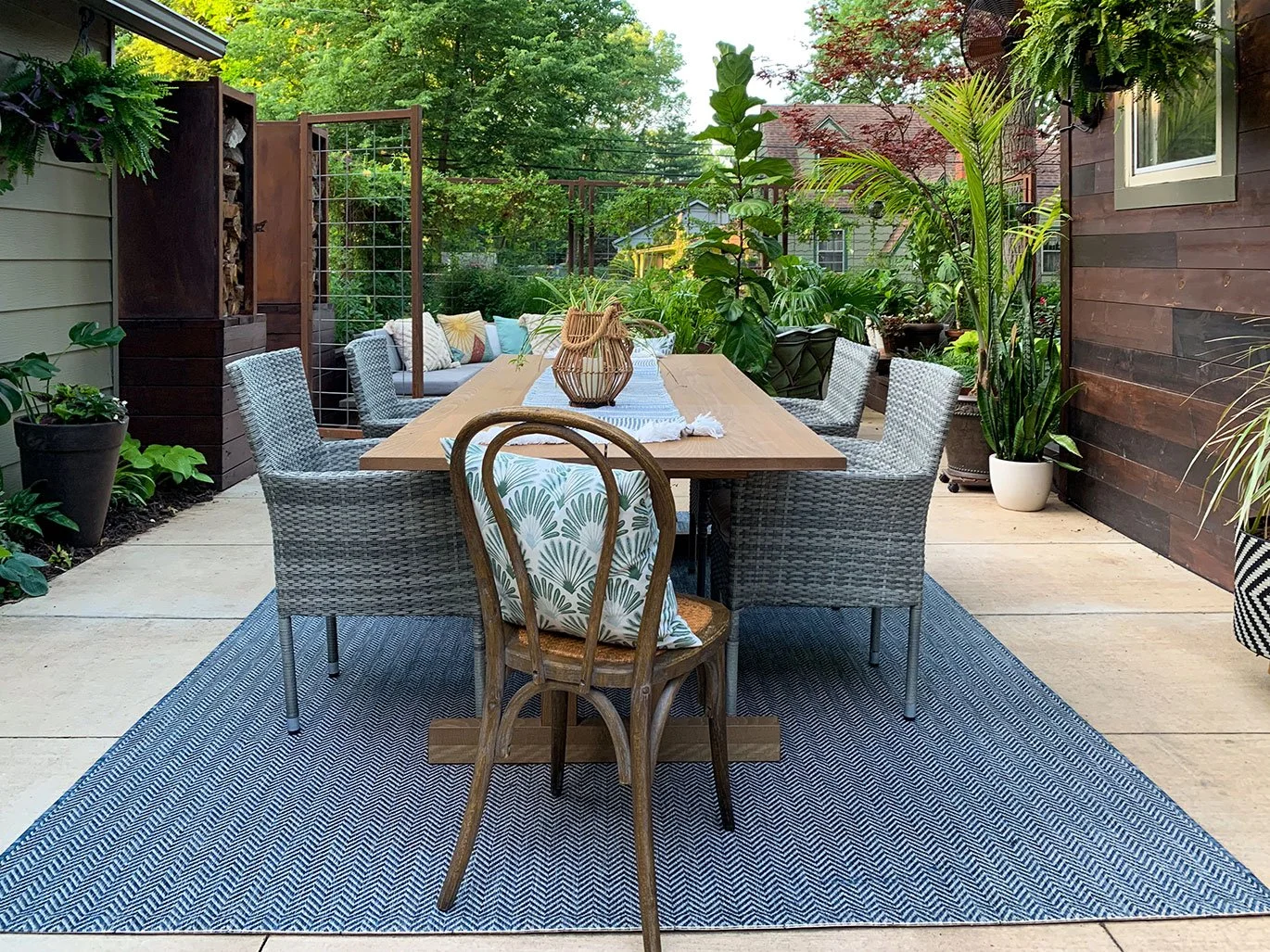 Outdoor dining table