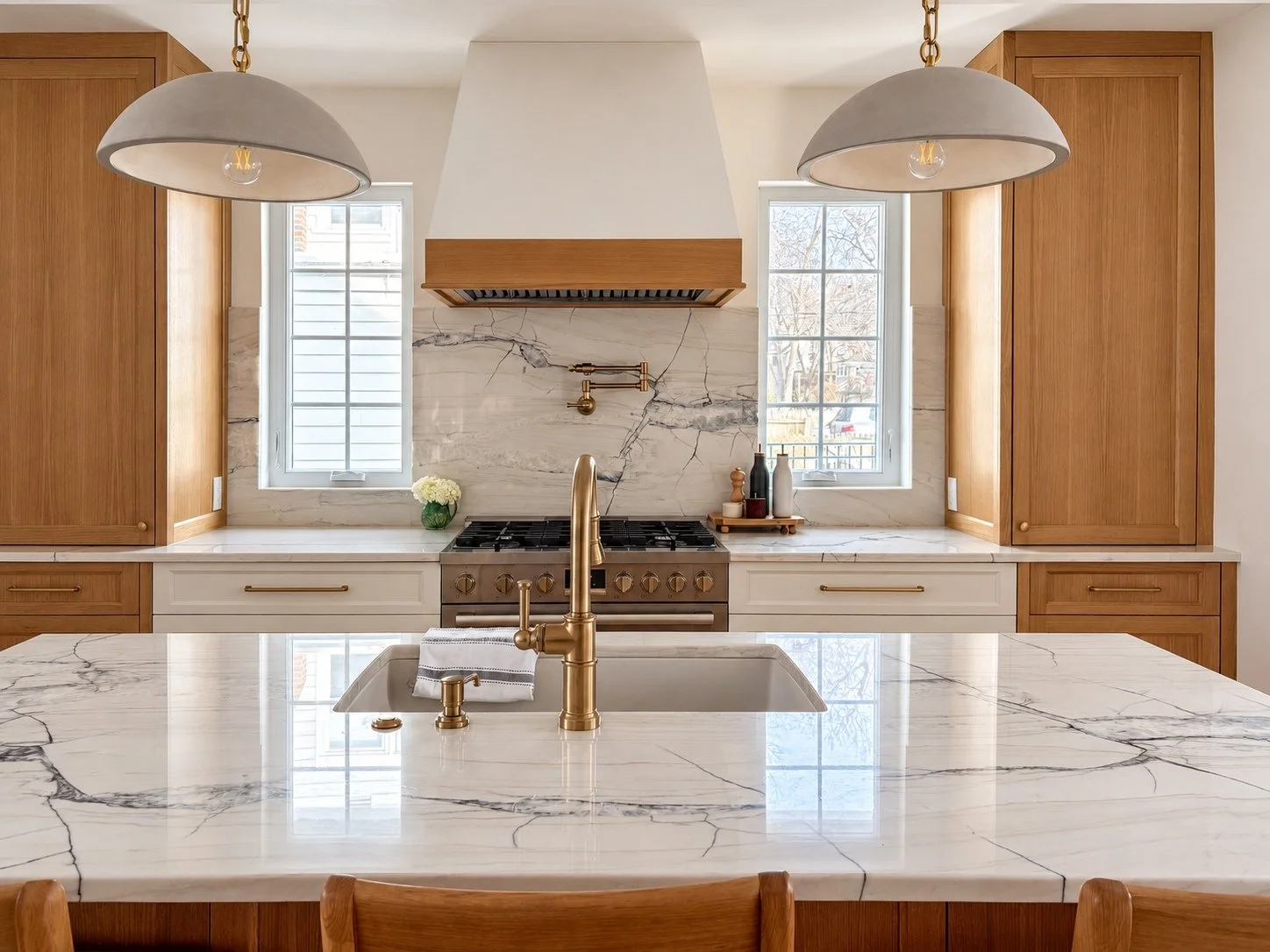 White Oak And Painted Kitchen Remodel in Kansas City, MO by Erica Kay Design + Remodeling project photo