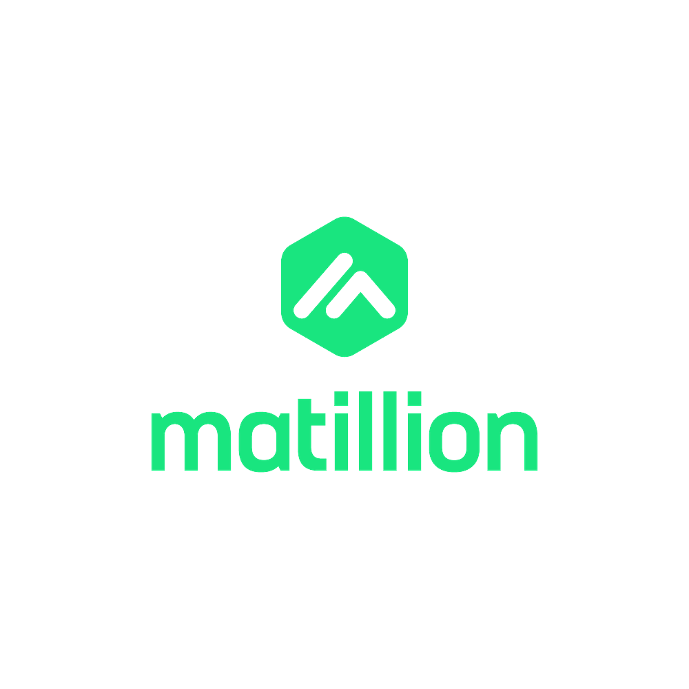 Matillion logo with a green hexagon and stylized 'M' above the name 'matillion' in green lowercase letters.