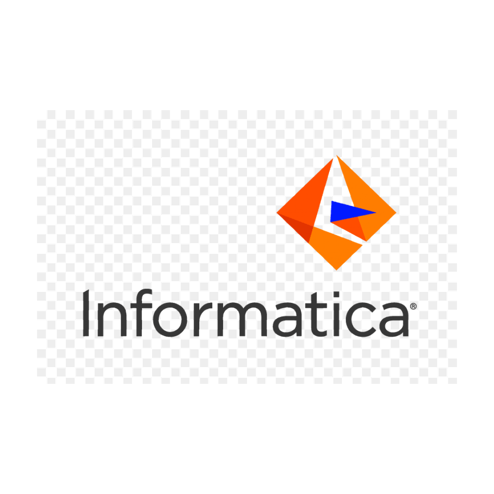 Informatica logo with a colorful geometric symbol and the word 'Informatica' underneath.