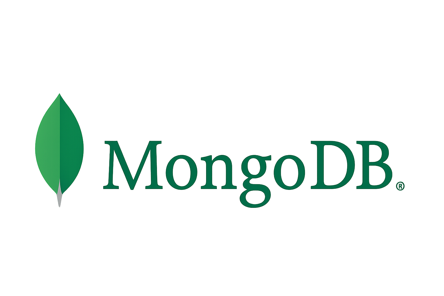 MangoDB logo with a green mango leaf icon and green text on a dark background.