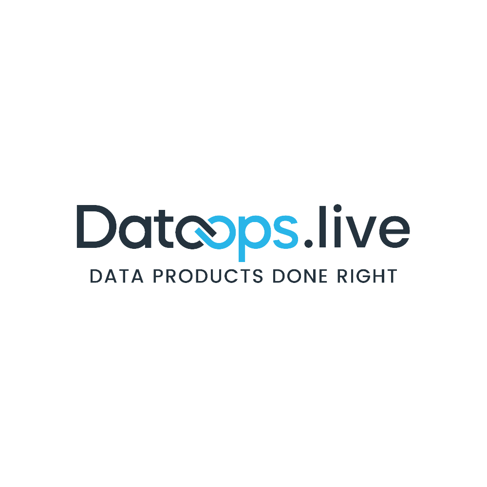 Logo for Datops.live with the slogan 'Data Products Done Right'