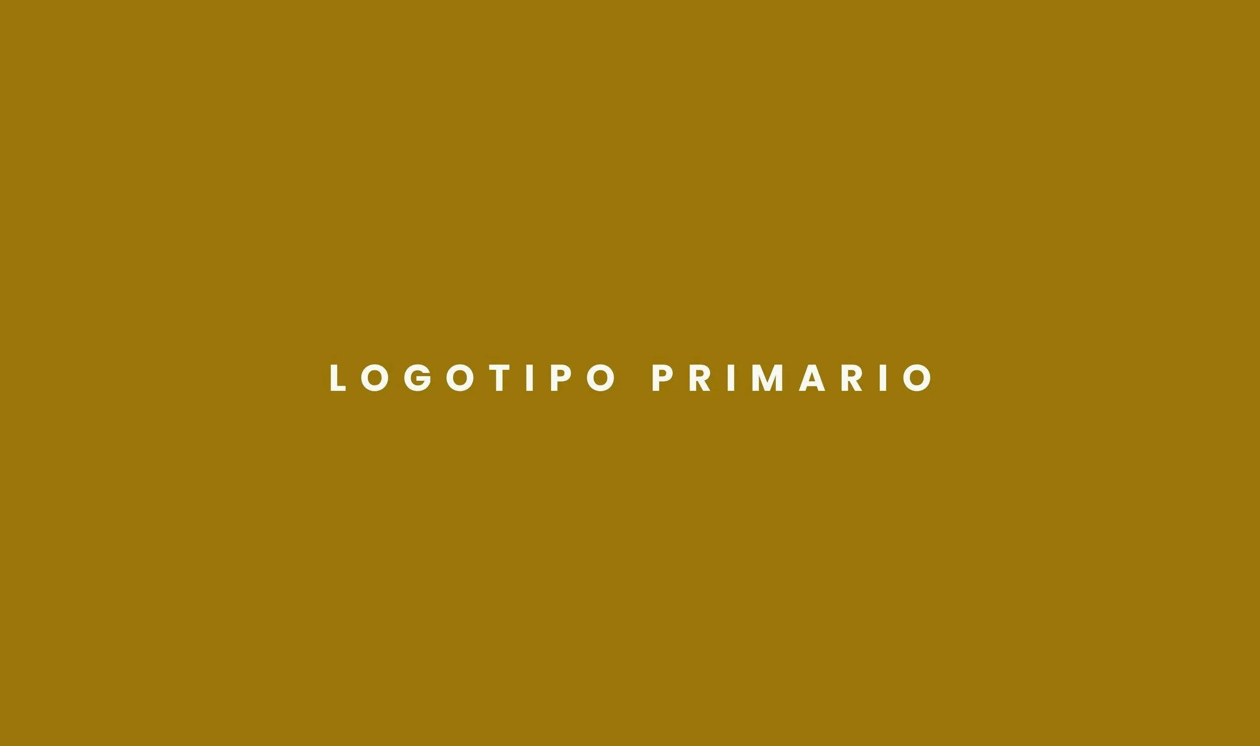 Imagen de fondo en color mostaza con texto en el centro que dice 'Logotipo Primario' en letras blancas y mayúsculas.