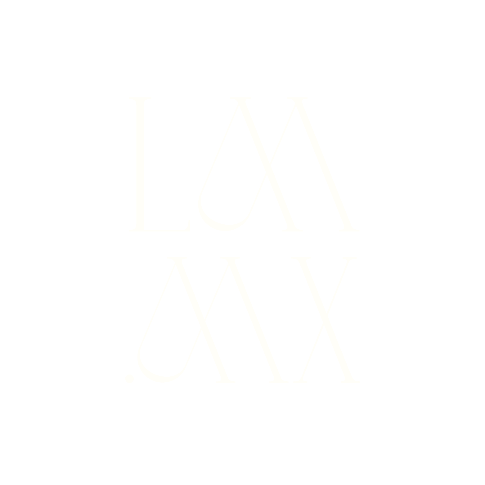 Texto en letras blancas sobre fondo negro que dice 'LAX & .CX'.