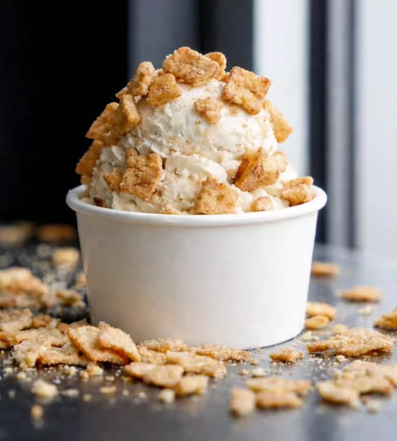 The best kind of bar at a party?
An ice cream topping bar. 

Cinnamon Toast Crunch, 
chocolate sauce, caramel drizzles and more &mdash; because your scoop should be as fun as the celebration.

Because let&rsquo;s be honest&hellip; plain ice cream cou
