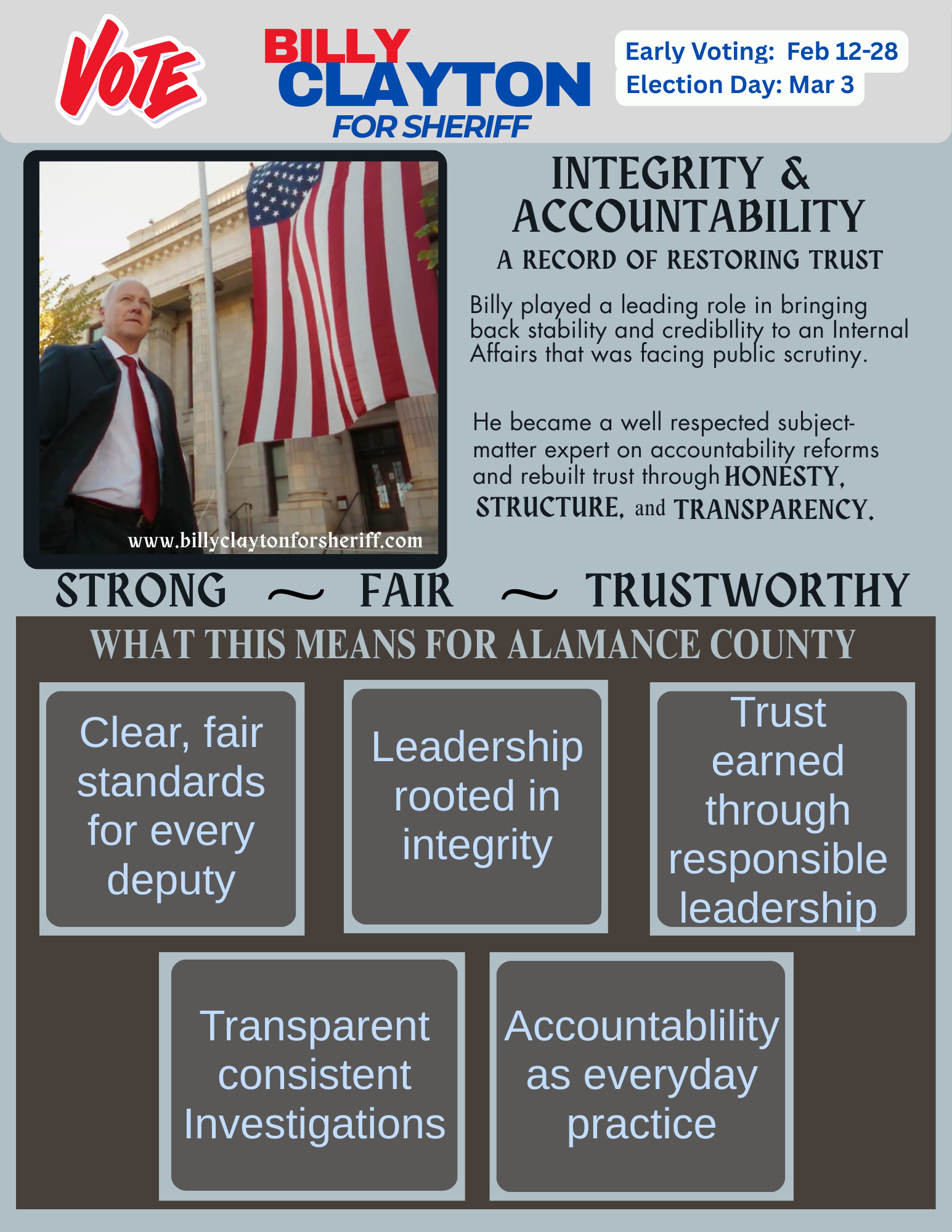 InTEGRITY &amp; ACCOUNTABILITY