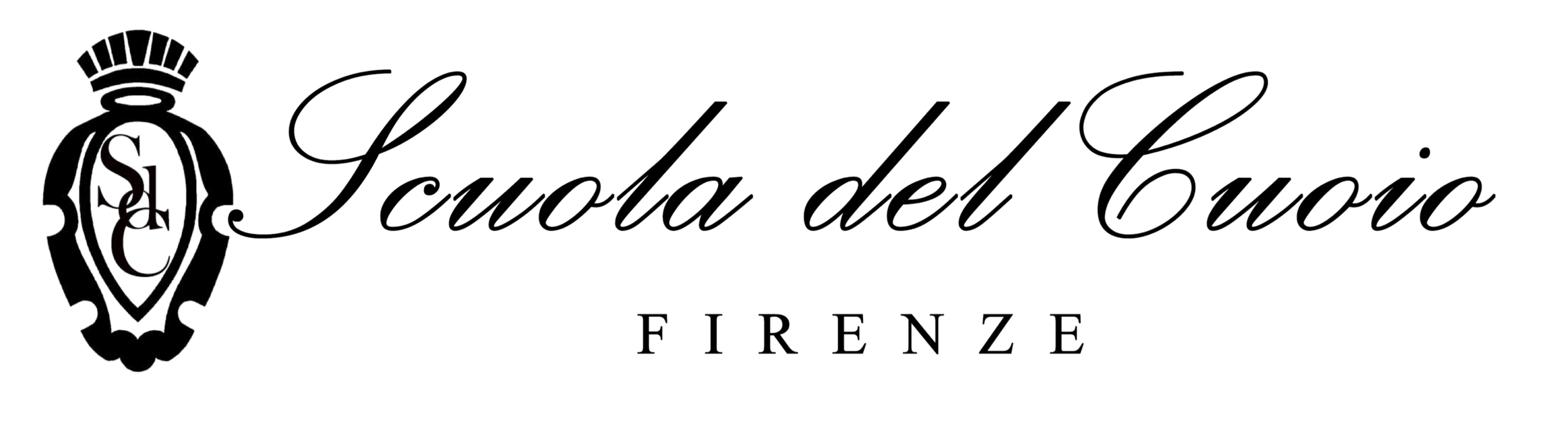 Logo of Soulada del Cuoio Florence with a crest on the left and elegant script text.