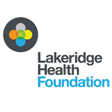 Lakeridge Health Foundation logo with five colored circles and text