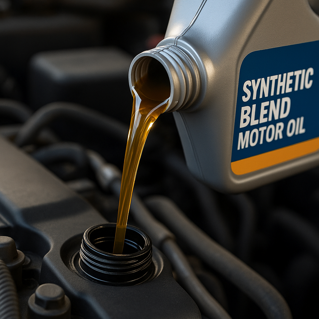 Synthetic blend/ High Milage oil change