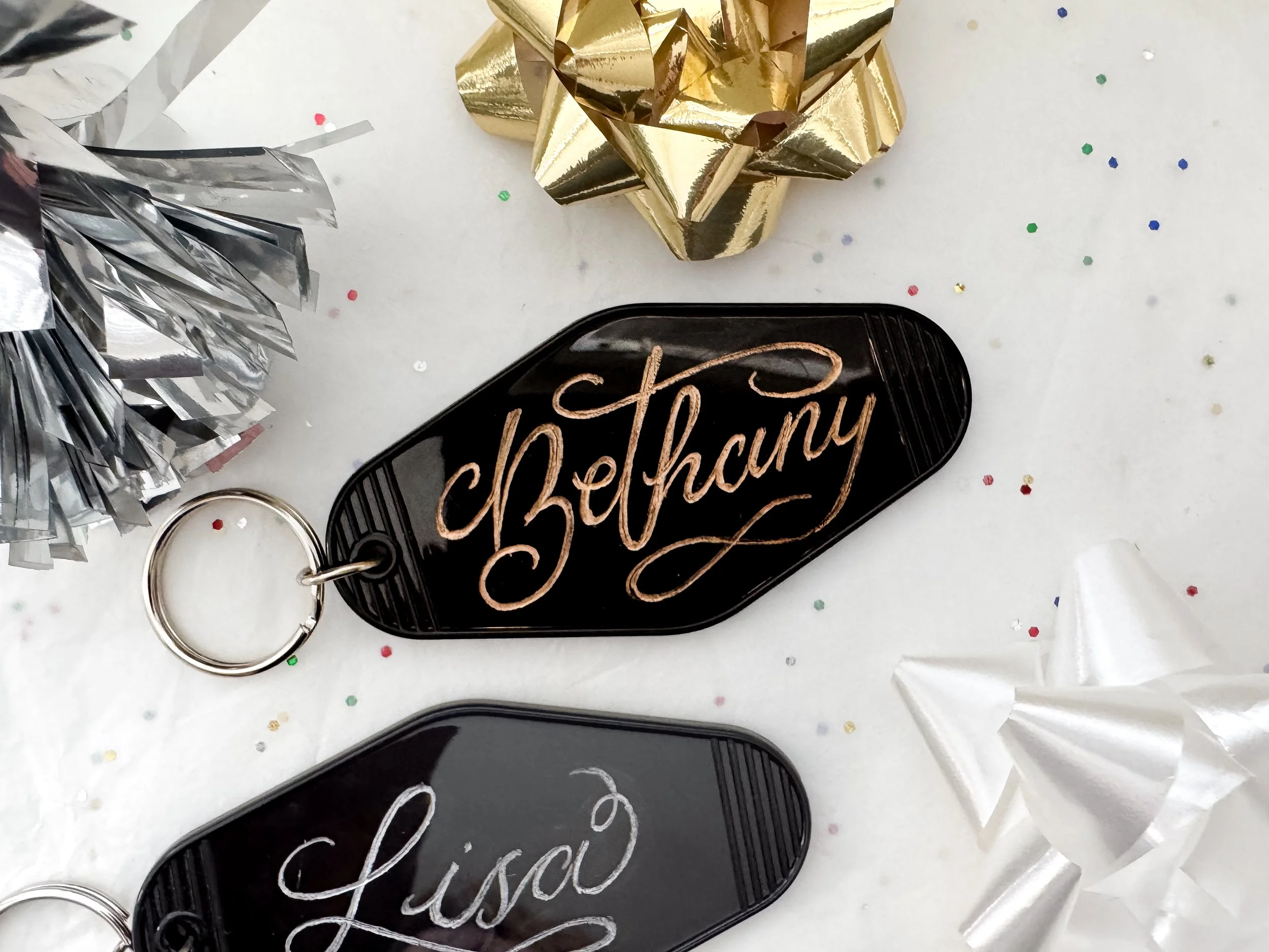 Engraved Motel Keychain