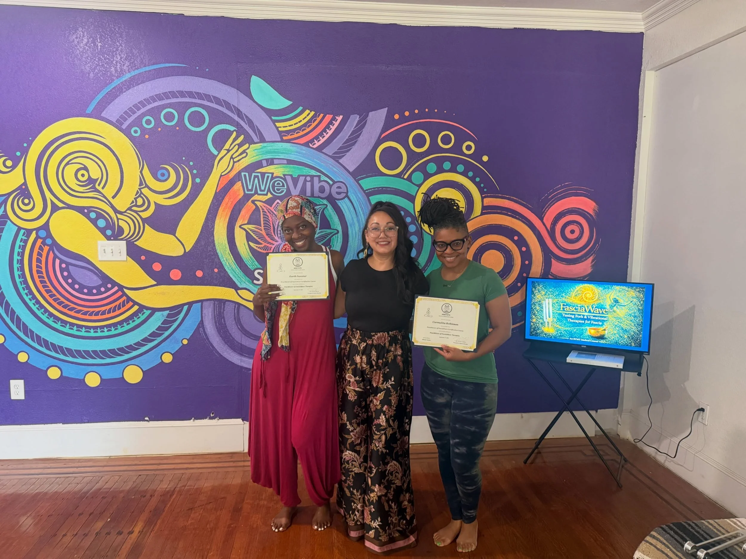 Congratulations to our newest FasciaWave&trade; practitioners. 🪷

Over the past two days, we explored sound, vibration, fascia, practitioner presence, and what it means to bring this work into practice with intention.

I&rsquo;m so proud of the care