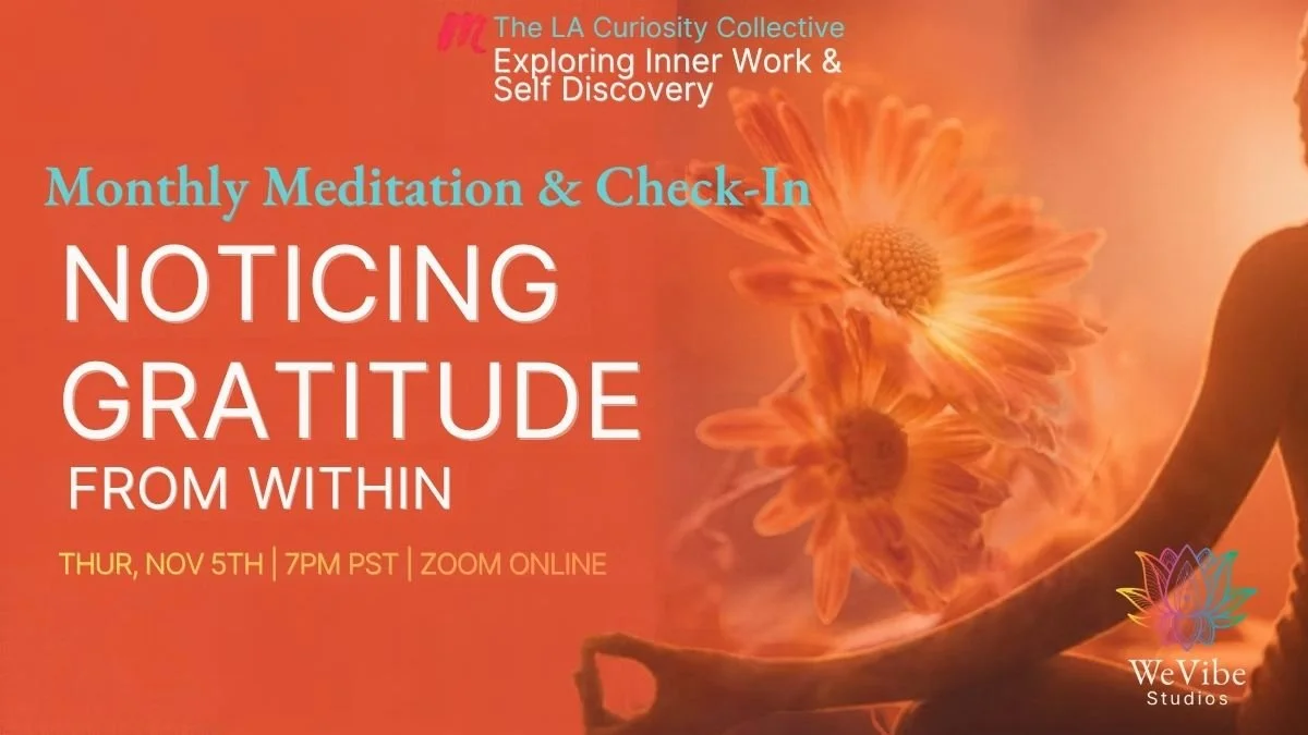 Meditation & Check-In: Noticing Gratitude From Within
