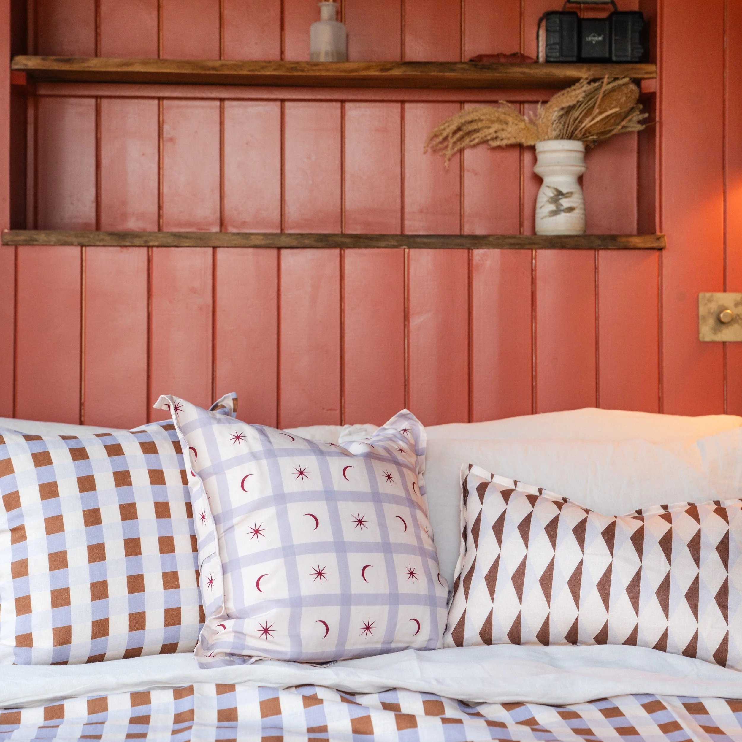 Gingham Square Scatter Cushion