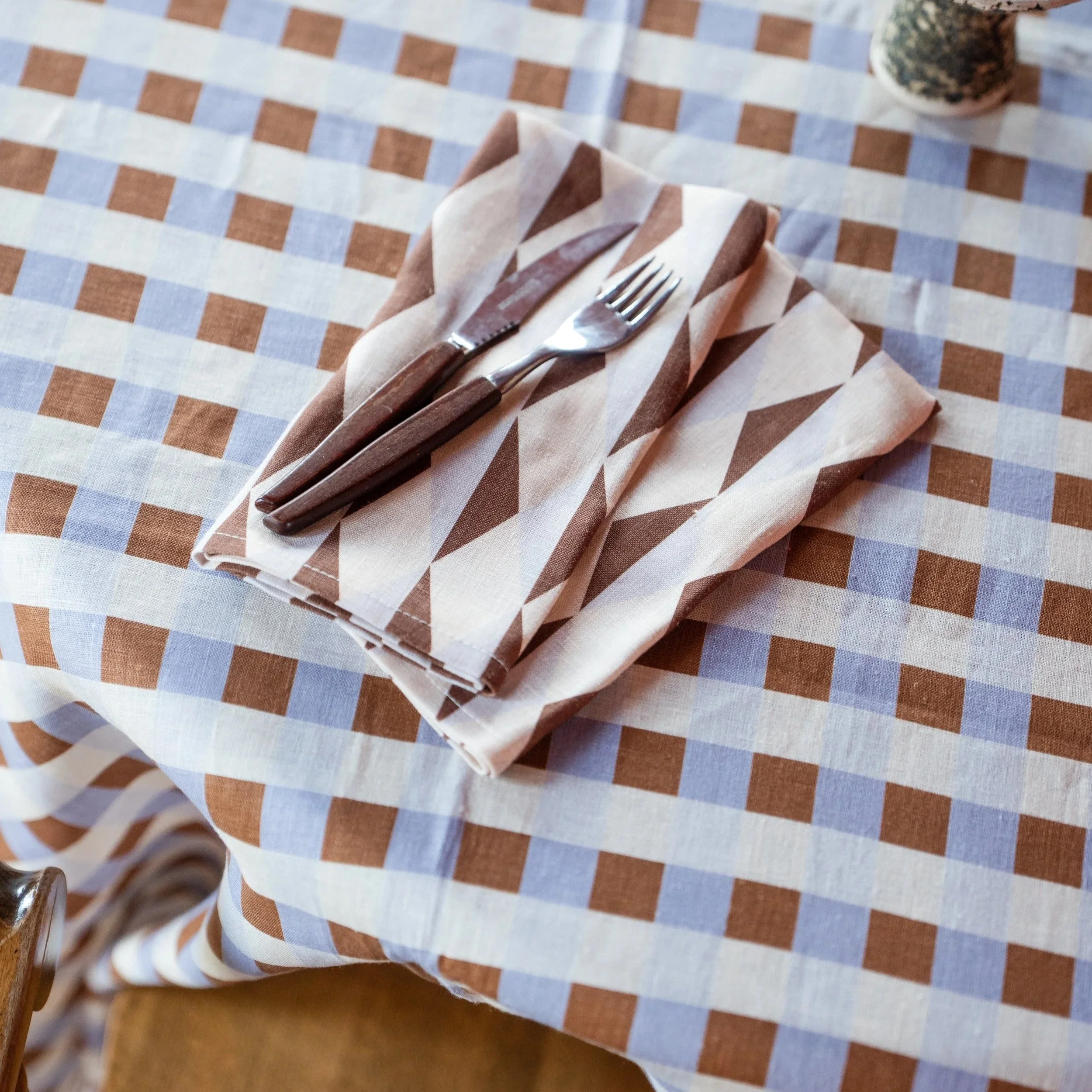 Blue Harlequin Napkins (set of 2)