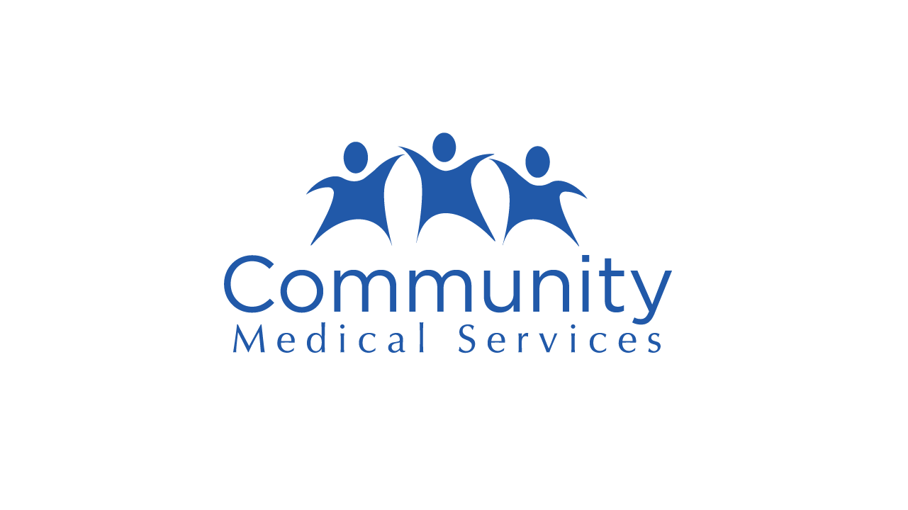 Image of Community Medical Services logo with abstract people above name