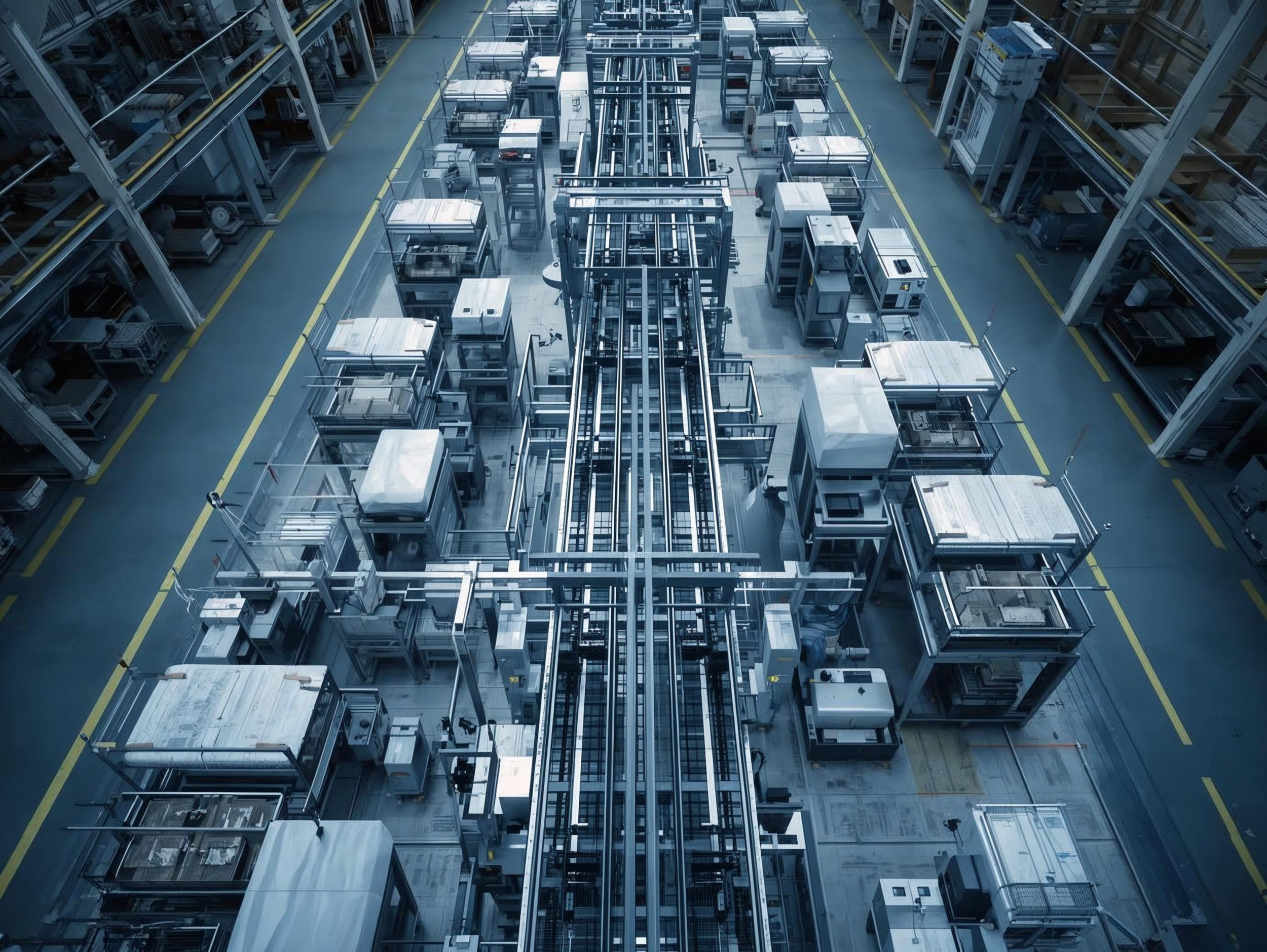 Efficient manufacturing production line representing process and systems improvement