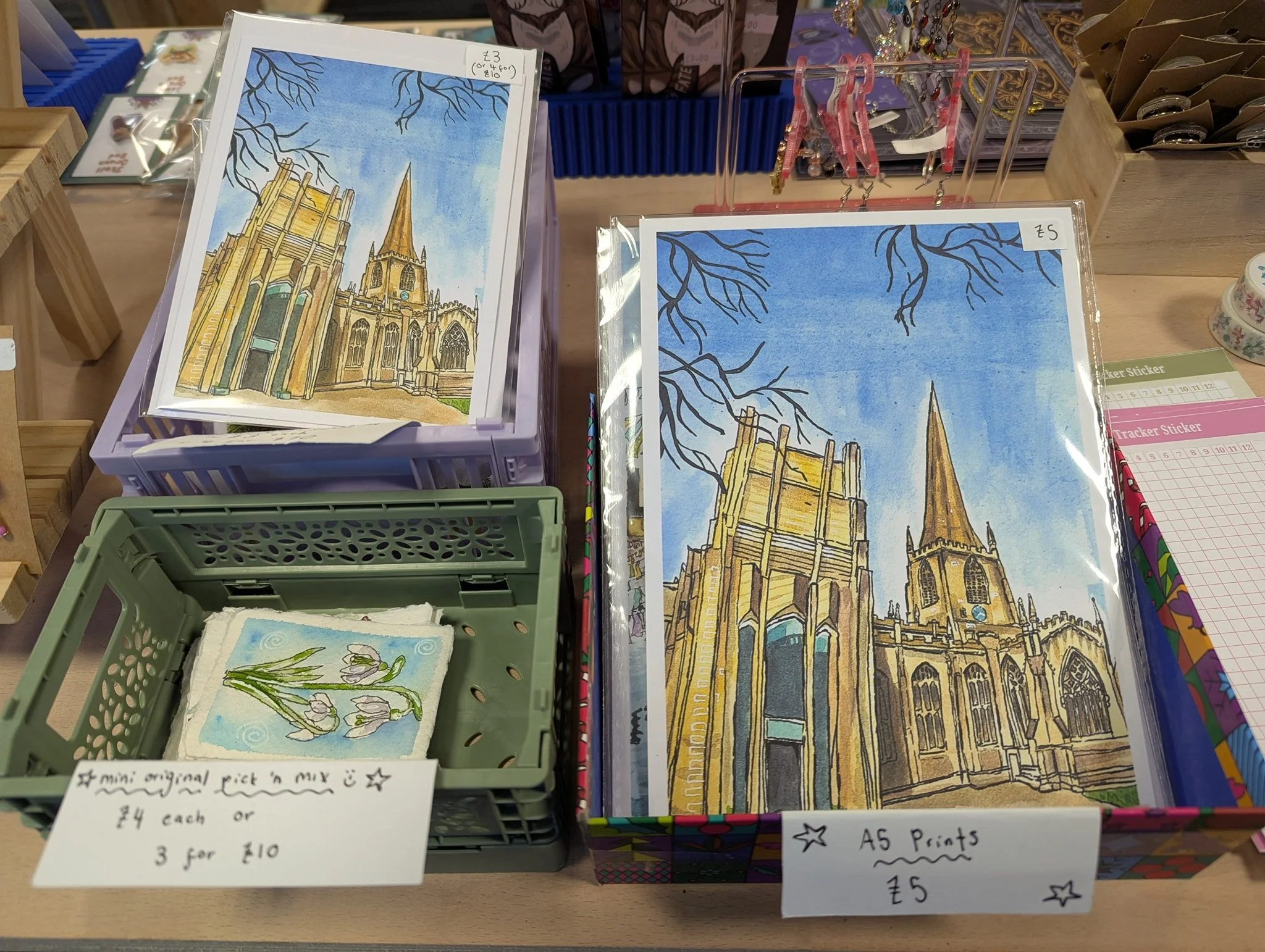 Beautiful art of Sheffield Cathedral by @parla.atelier.art. Very close to our new home on York Street 👀