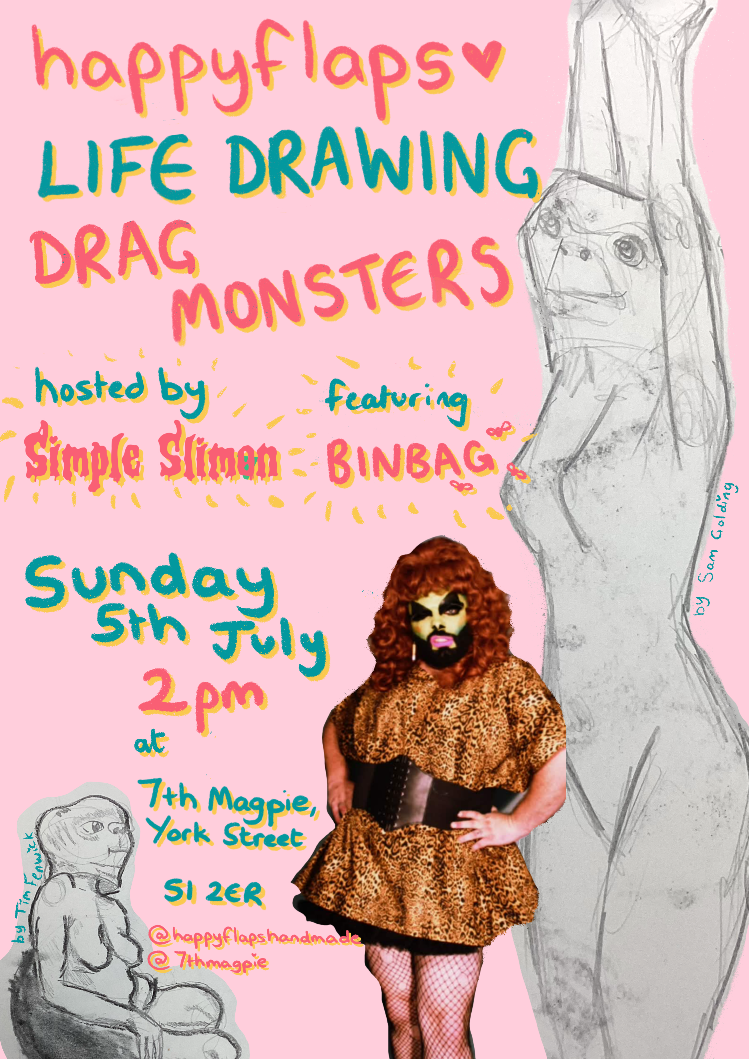 Monster Drag Life Drawing