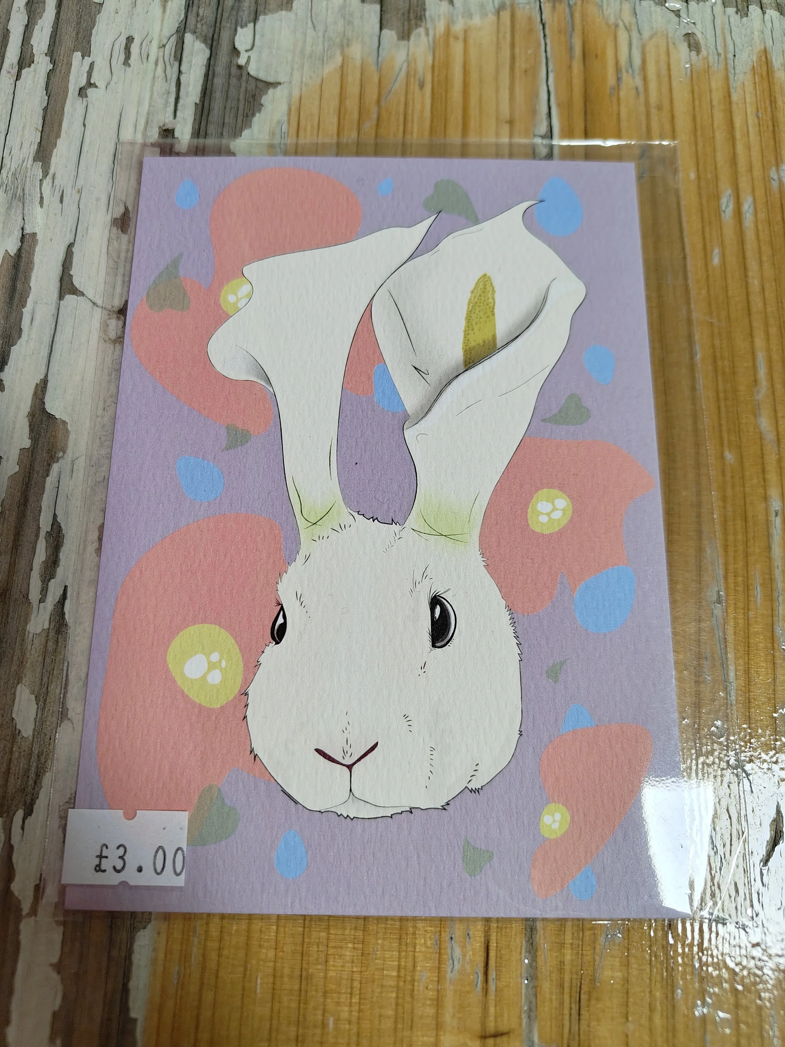 Lilly Rabbit Postcard Print