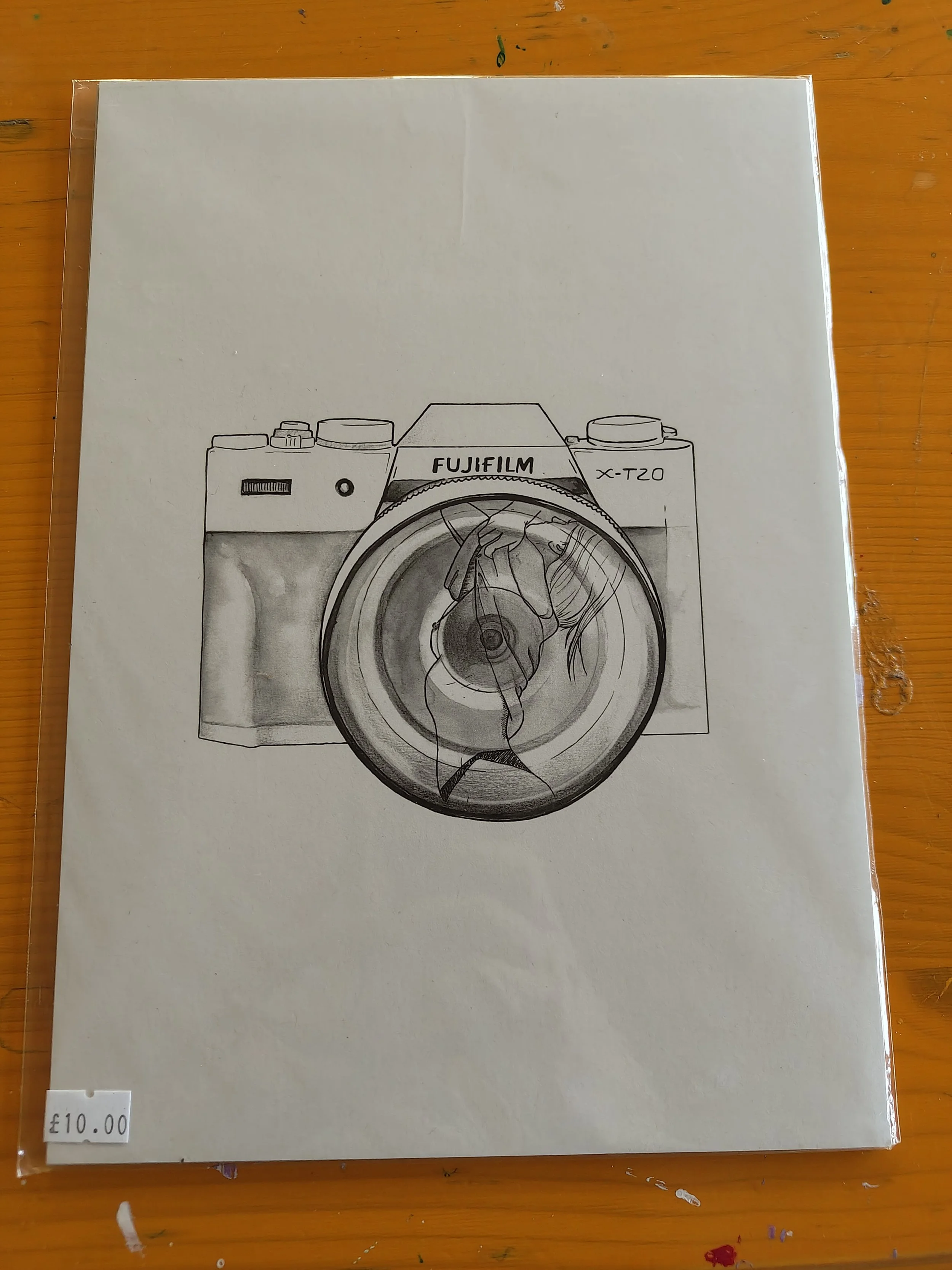 Fuji Cam Girl A5 or A4 Print