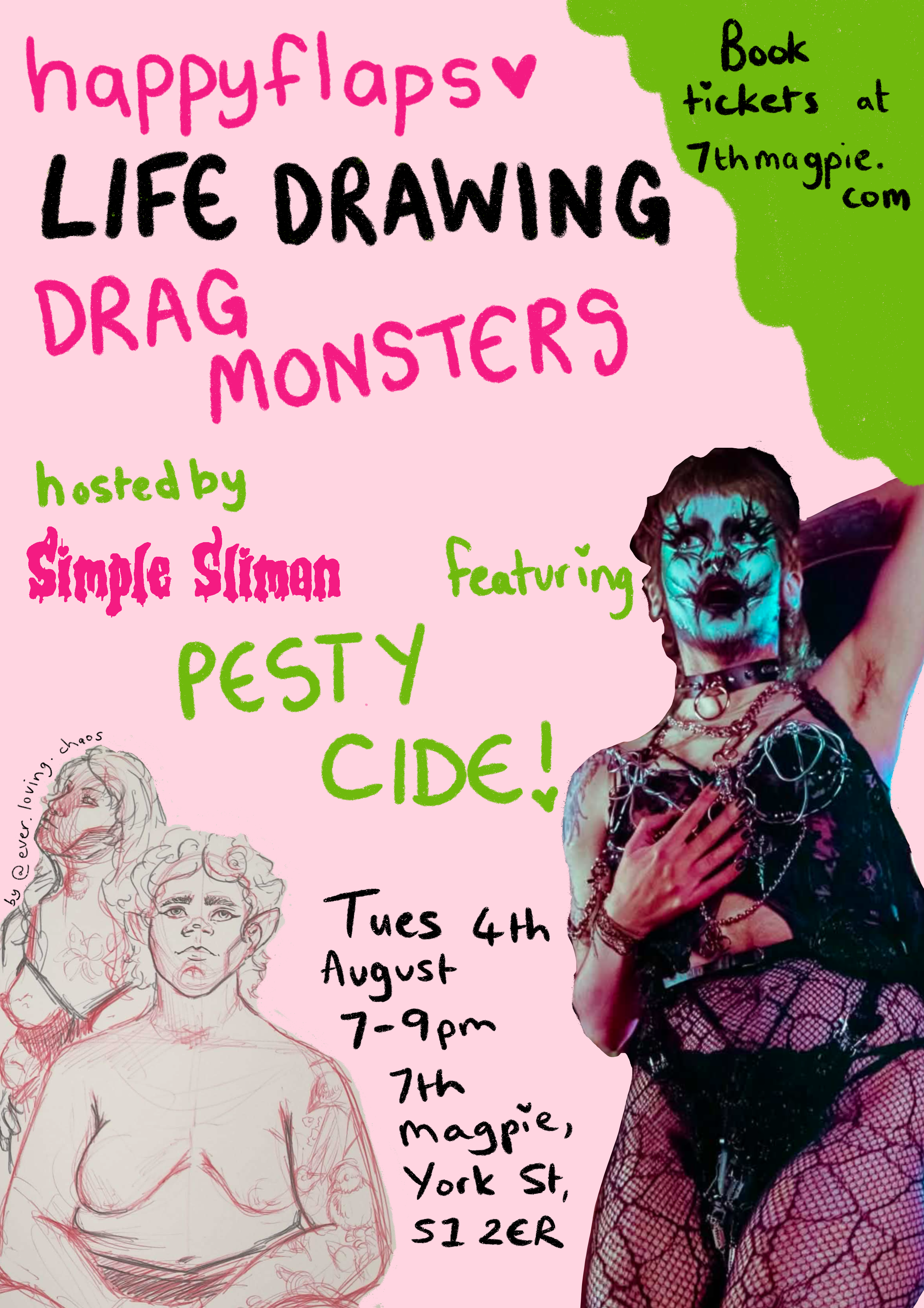 Monster Drag Life Drawing