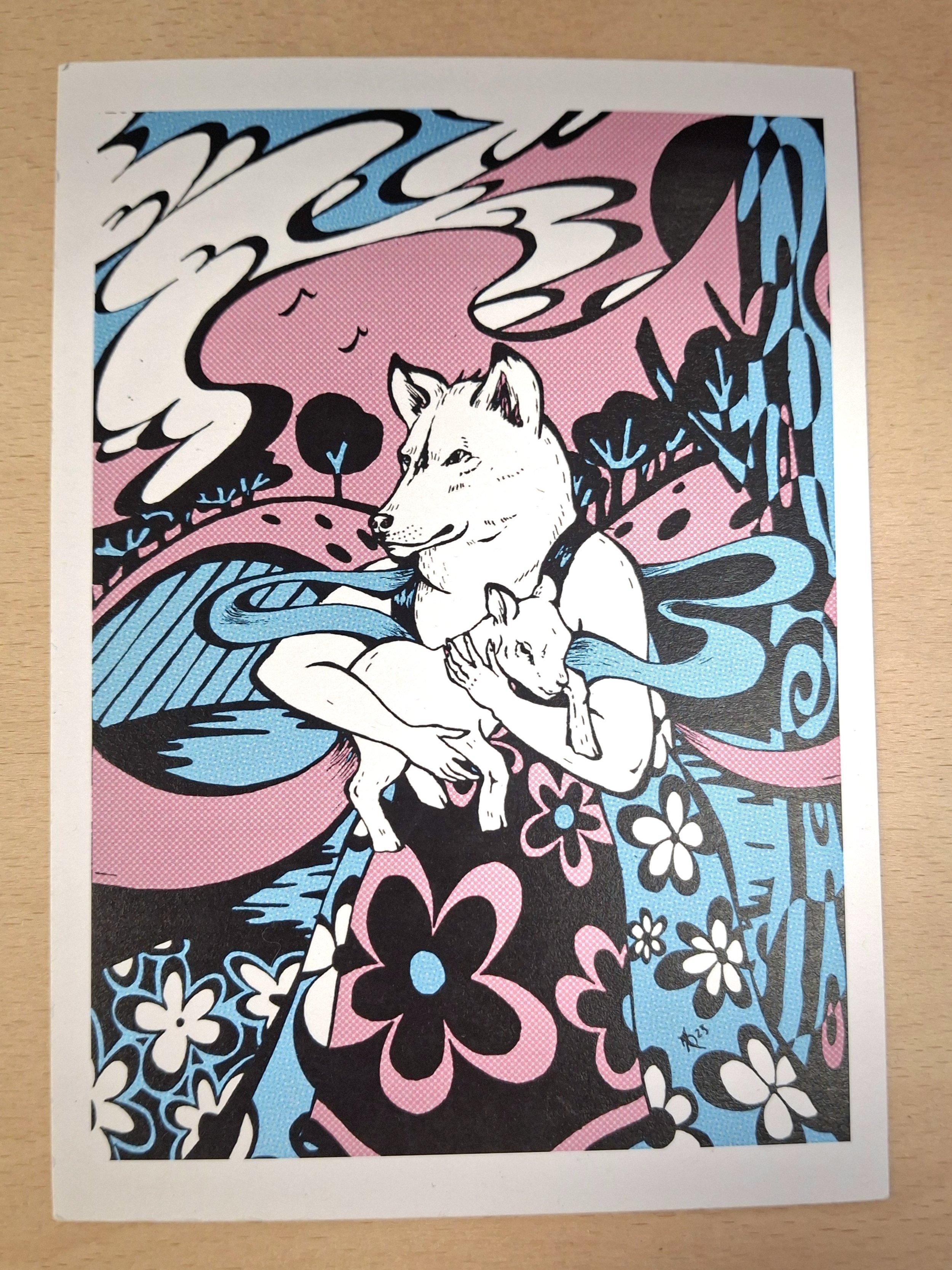 Wolf and Sheep Postcard