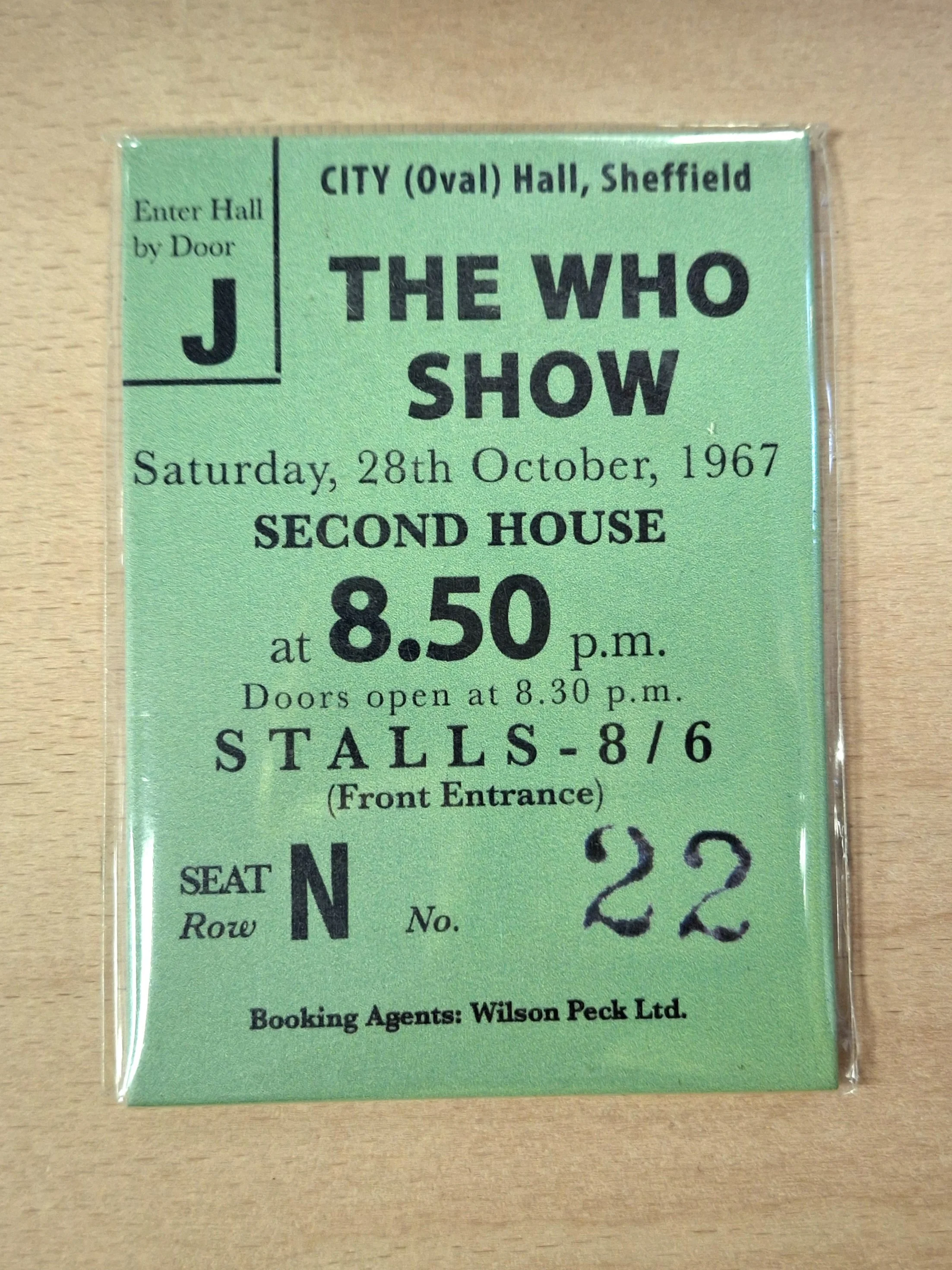 The Who Concert Ticket Magnet
