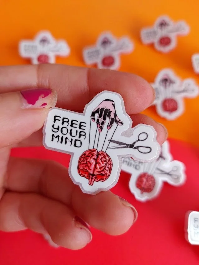 Free Your Mind Pin Badge