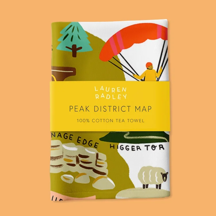 peak district map teatowel.webp