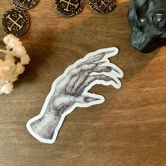 nosferatu hand sticker.webp