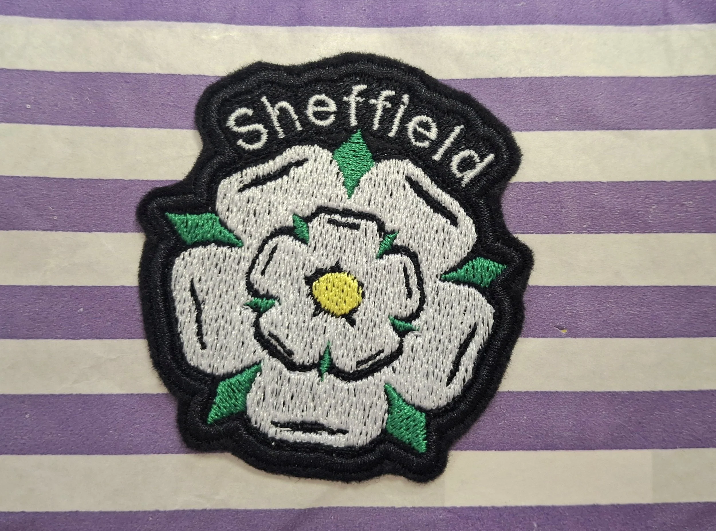 Yorkshire White Rose Patch