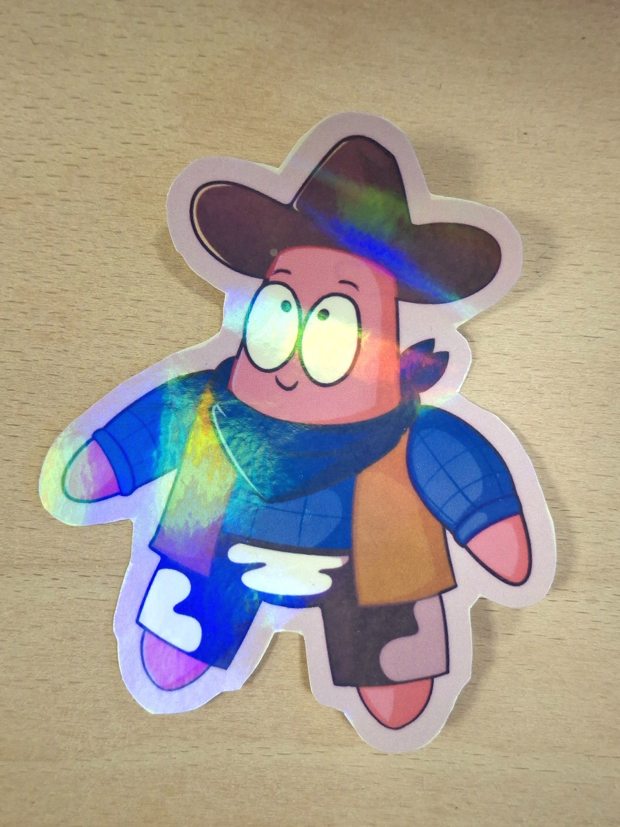 Patrick Cowboy Sticker